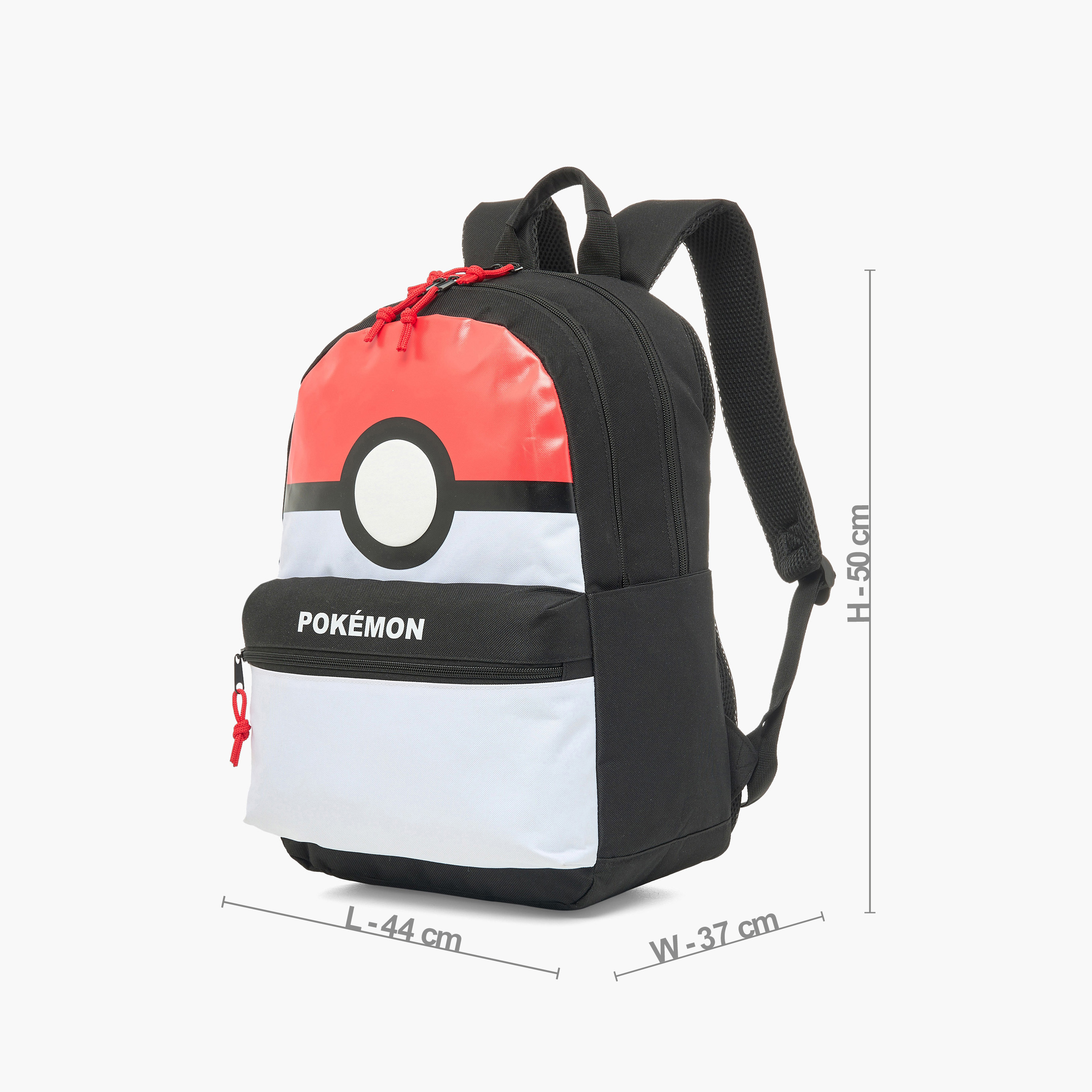 شنطة ظهر بحمالات قابلة للتعديل وسحاب للإغلاق بطبعات بوكيمون - 16 بوصة-school-bagsandbackpacks-backpacks-image-2