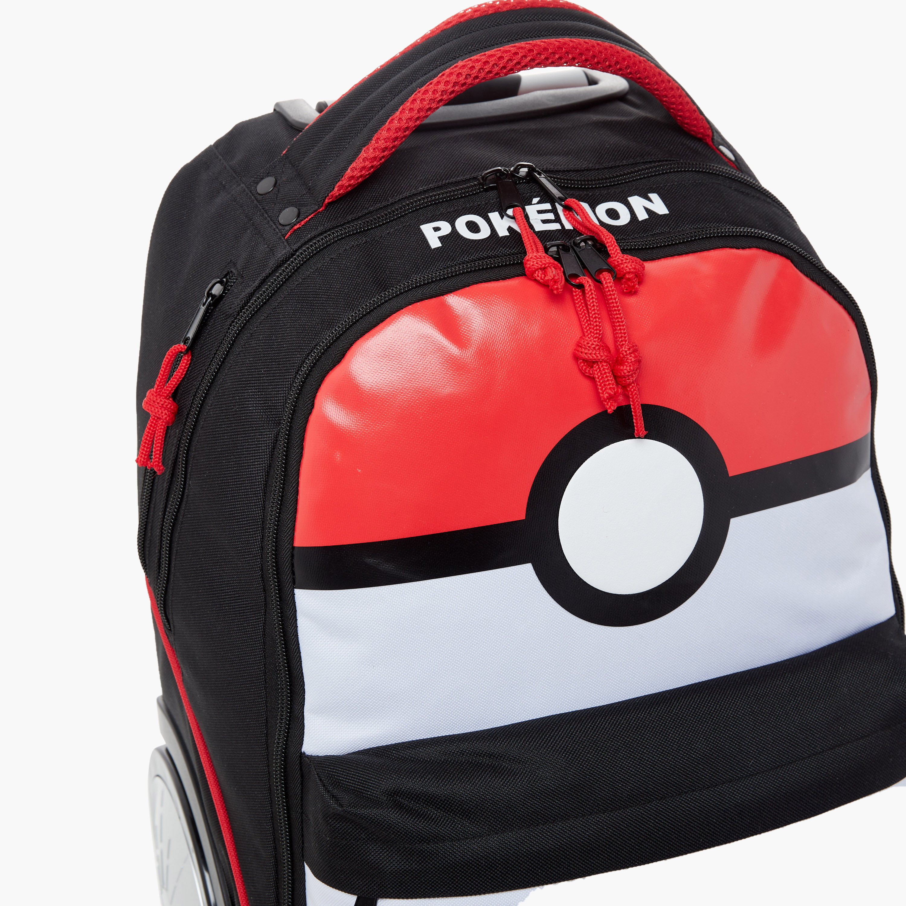 Pokemon Printed Trolley Bag with Retractable Handle and Pencil Pouch Set-school-bagsandbackpacks-trolleybags-image-10