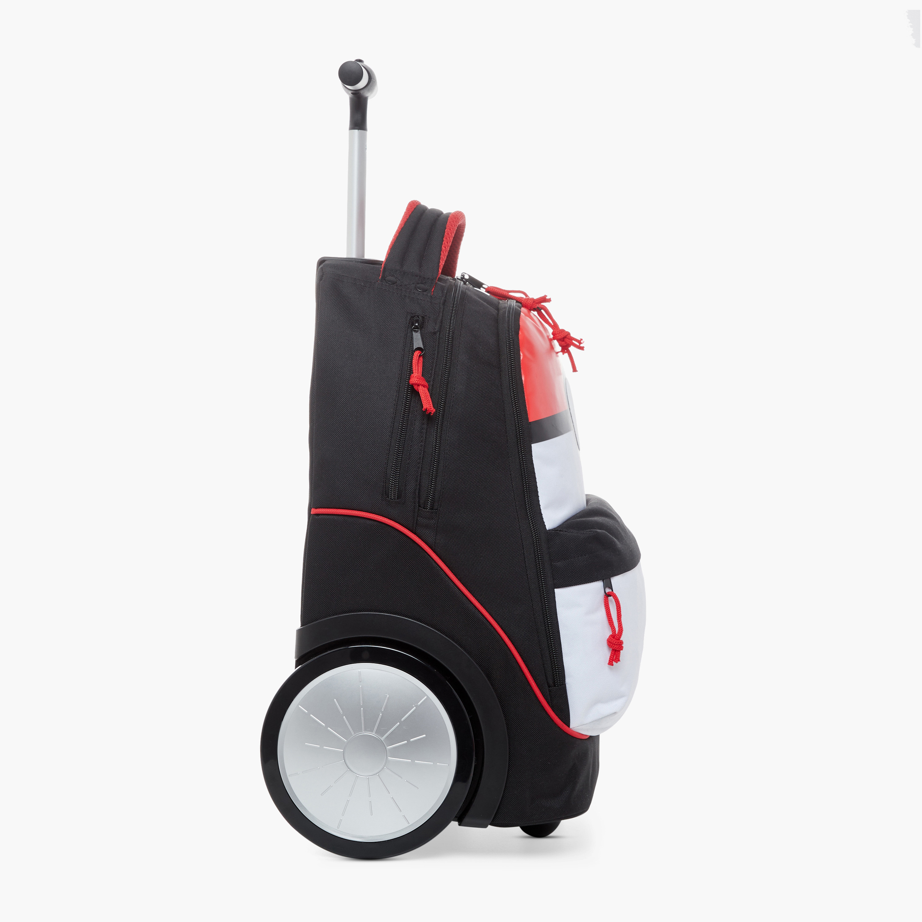 Pokemon Printed Trolley Bag with Retractable Handle and Pencil Pouch Set-school-bagsandbackpacks-trolleybags-image-3