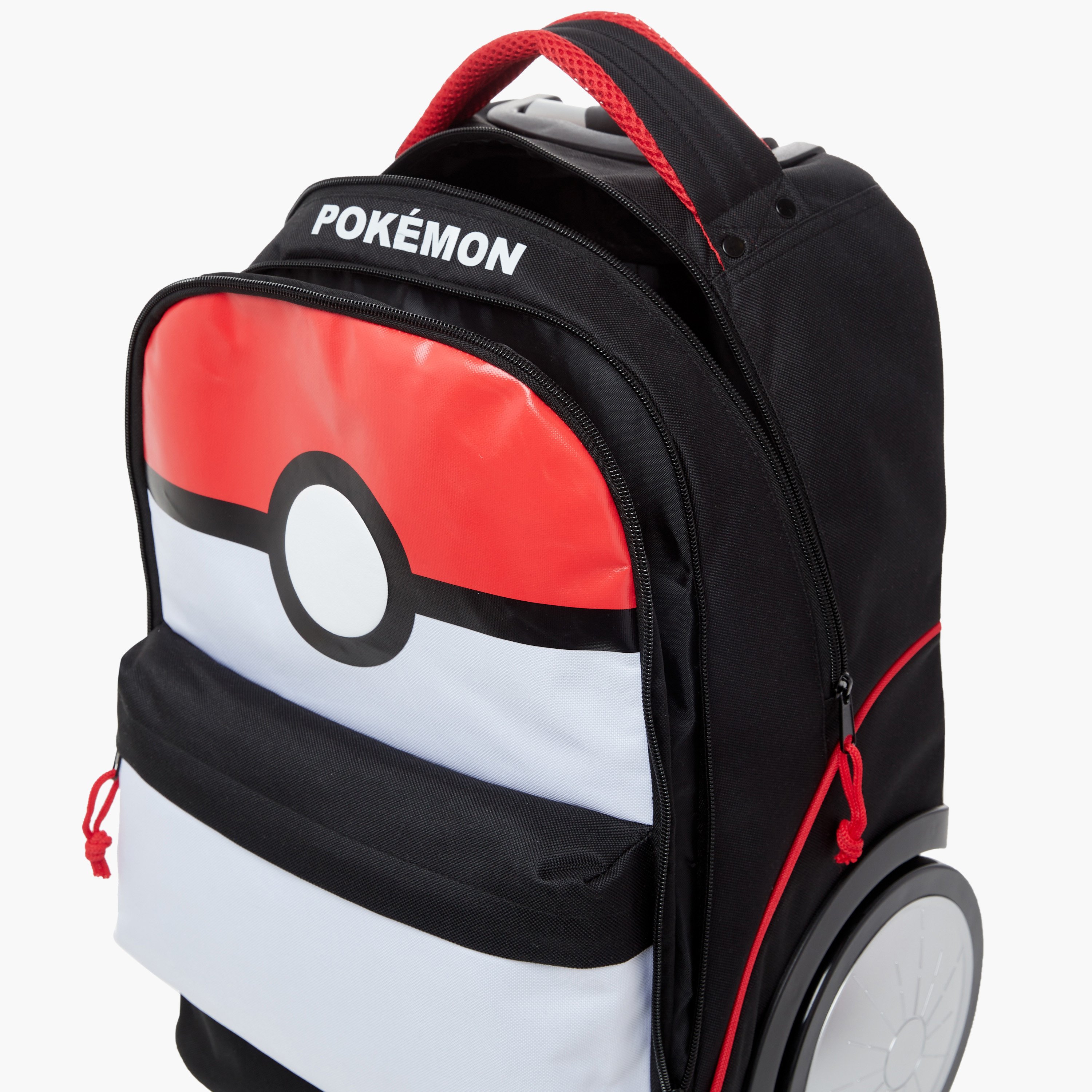 Pokemon Printed Trolley Bag with Retractable Handle and Pencil Pouch Set-school-bagsandbackpacks-trolleybags-image-9