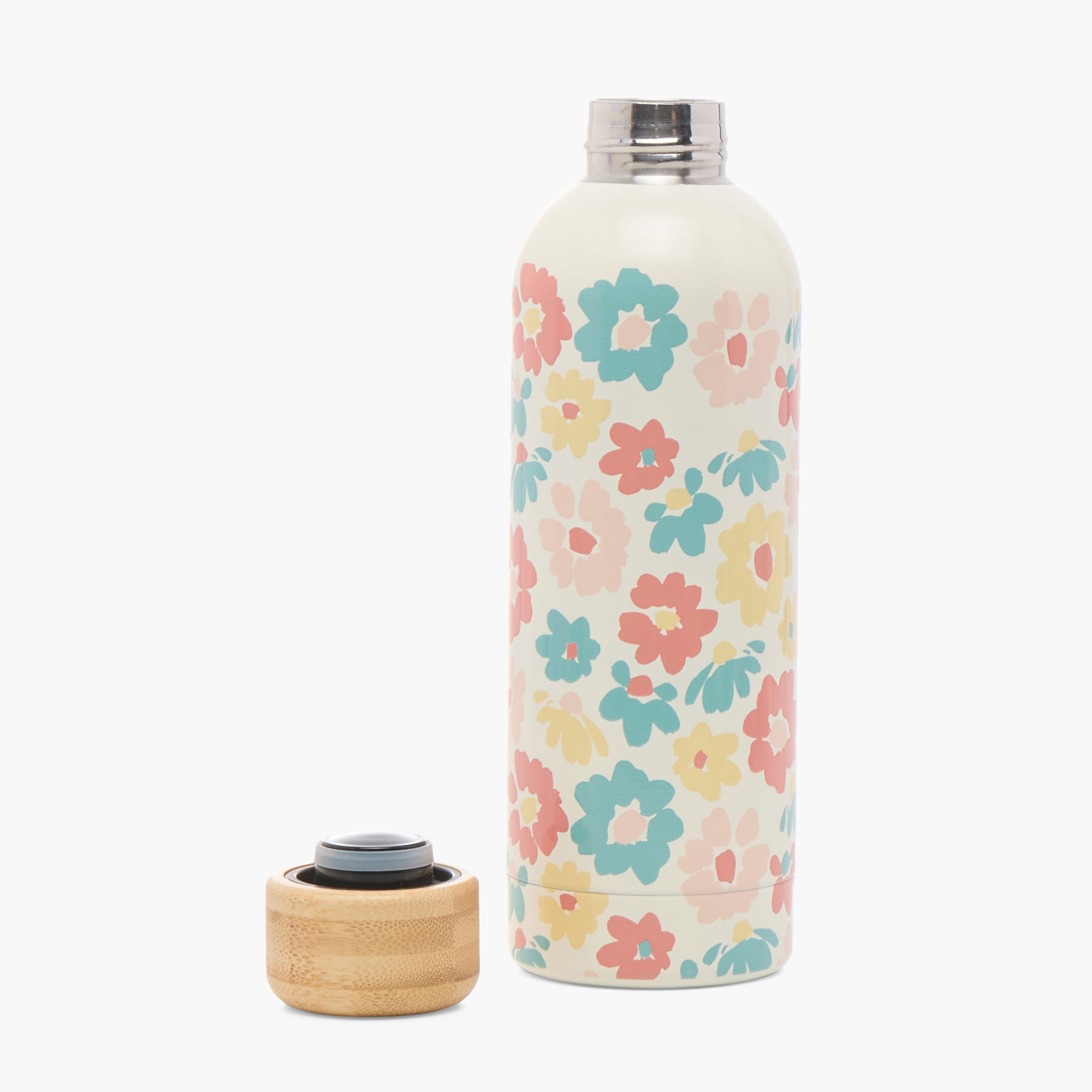 Juniors Floral Print Water Bottle - 1.7 L-school-waterbottles-image-2