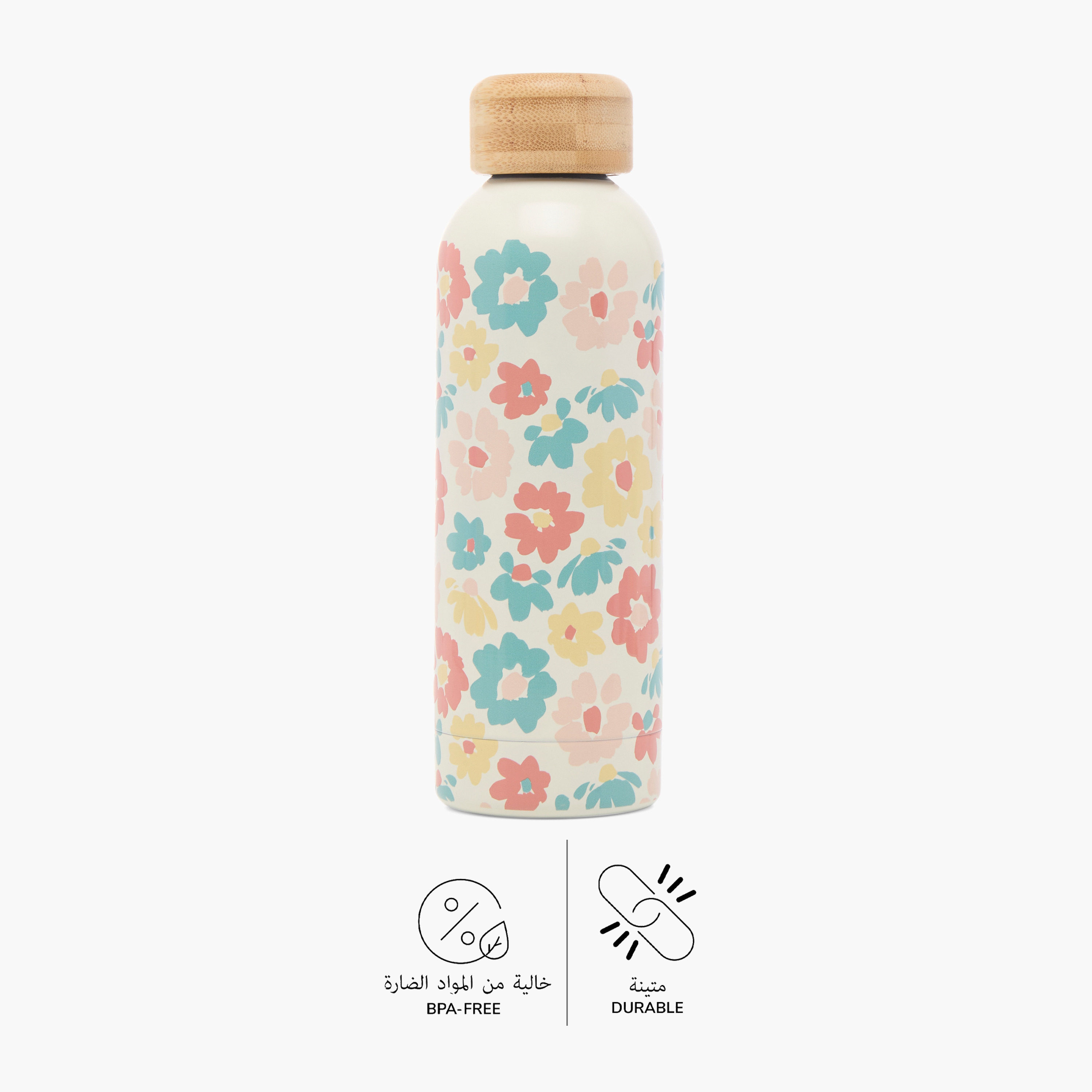 Juniors Floral Print Water Bottle - 1.7 L-school-waterbottles-image-4
