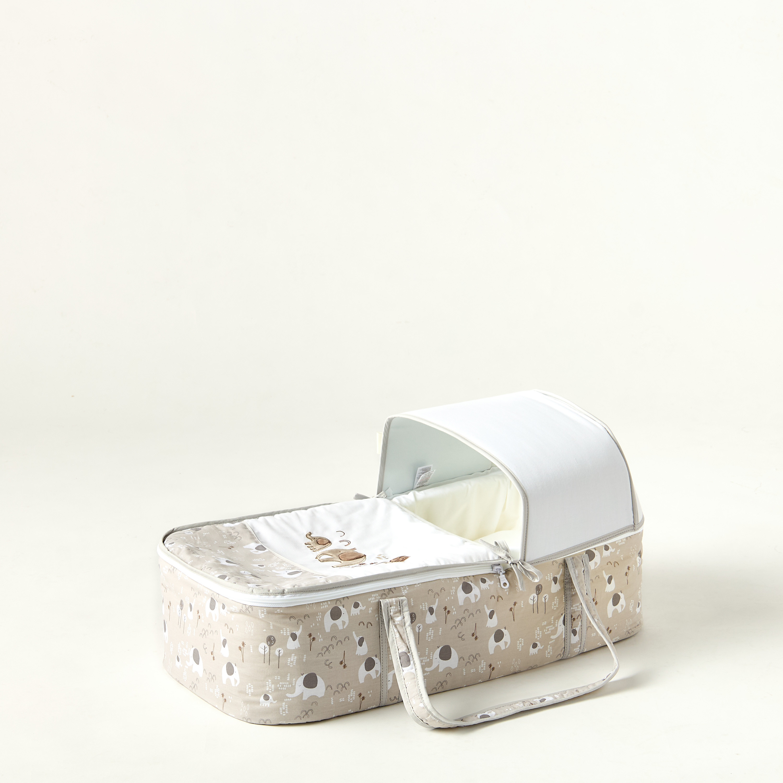 Juniors Jesse Printed Carry Cot with Canopy-baby-nursery-furniture-mosesbaskets-image-2