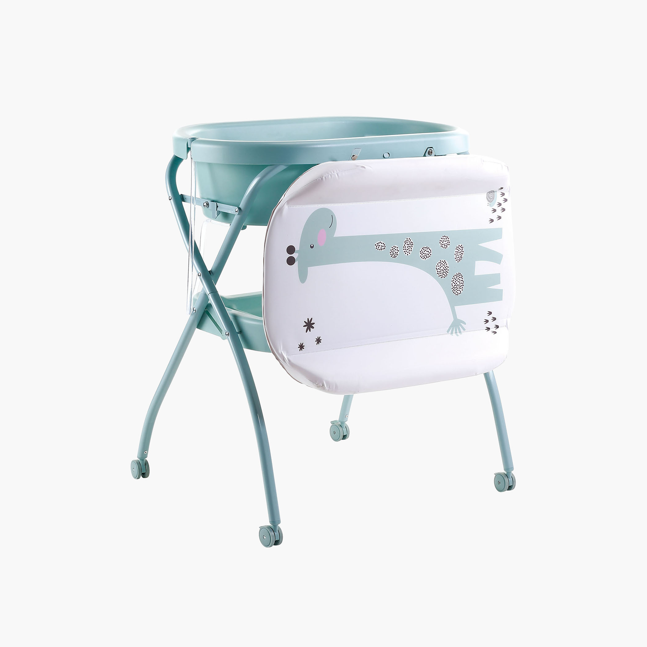 مركز تغيير ملابس قابل للطي مع حوض استحمام من جونيورز-baby-bathandcare-changingtables-image-3
