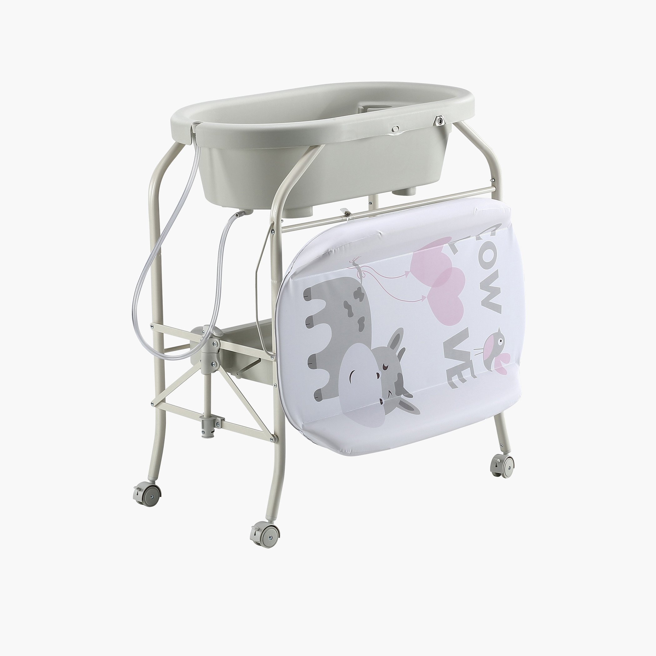 Juniors Aqua Foldable Change Centre with Bathtub-baby-bathandcare-changingtables-image-2