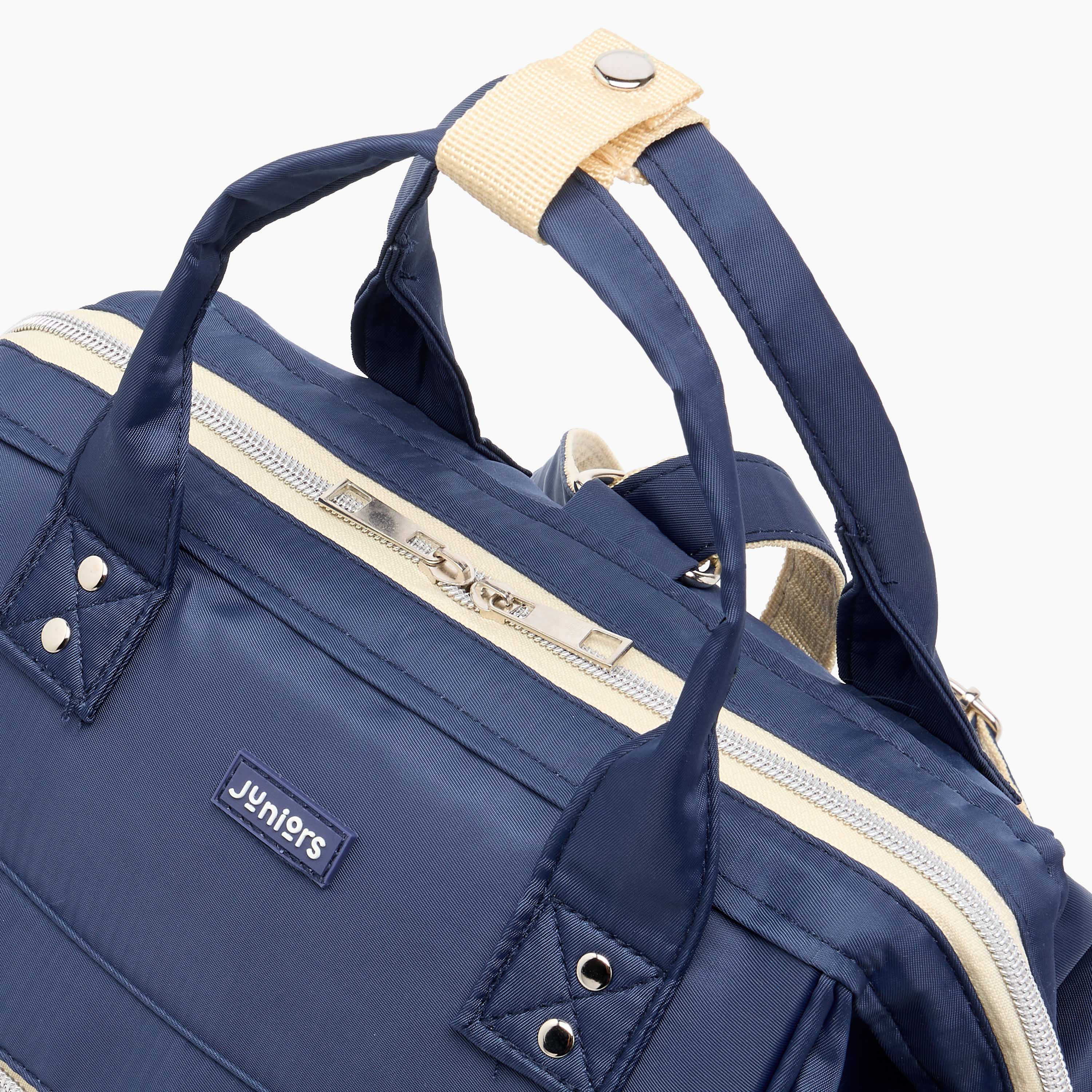 Juniors Solid Diaper Bag with Double Handle and Zip Closure-baby-diapering-diaperbags-image-11