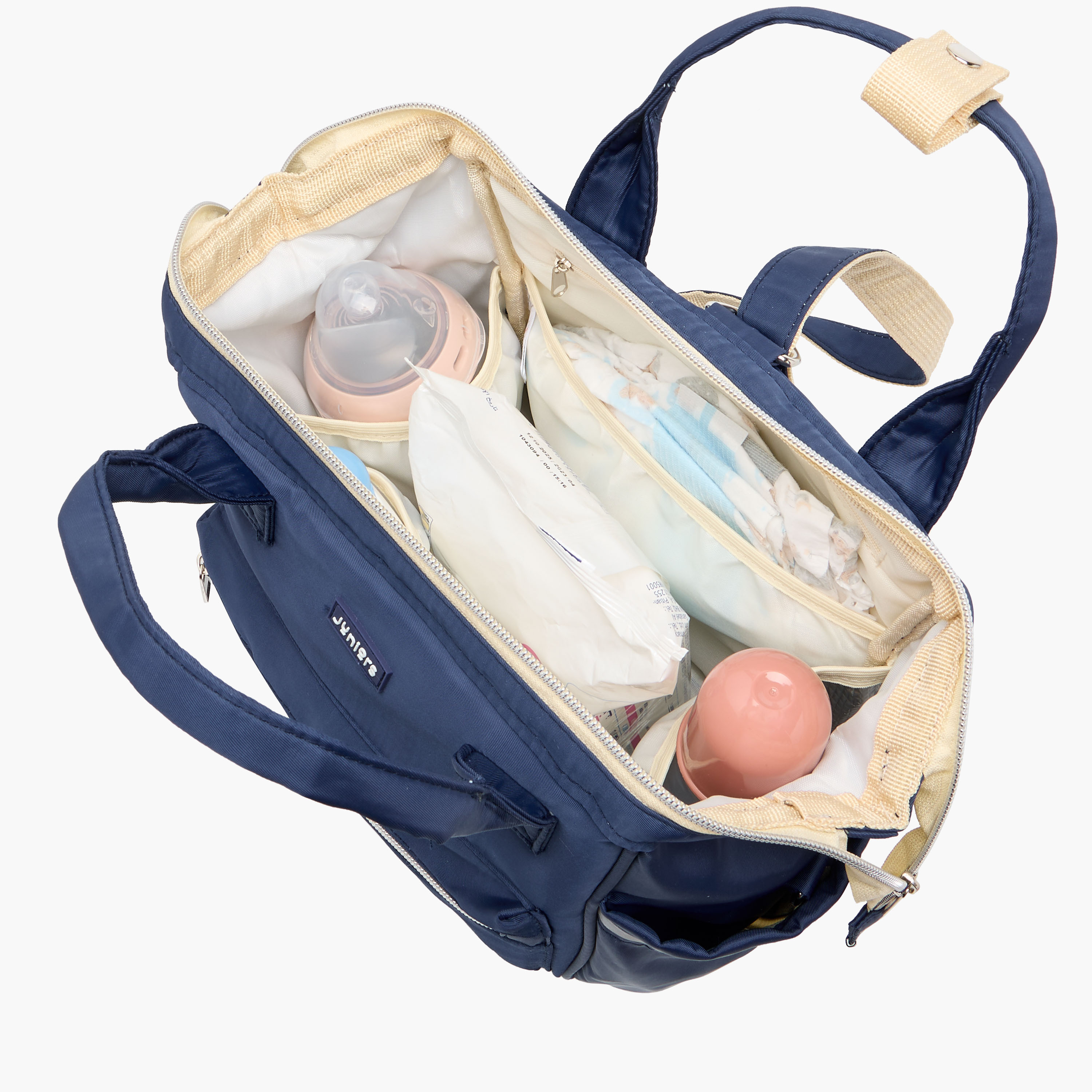 Juniors Solid Diaper Bag with Double Handle and Zip Closure-baby-diapering-diaperbags-image-13