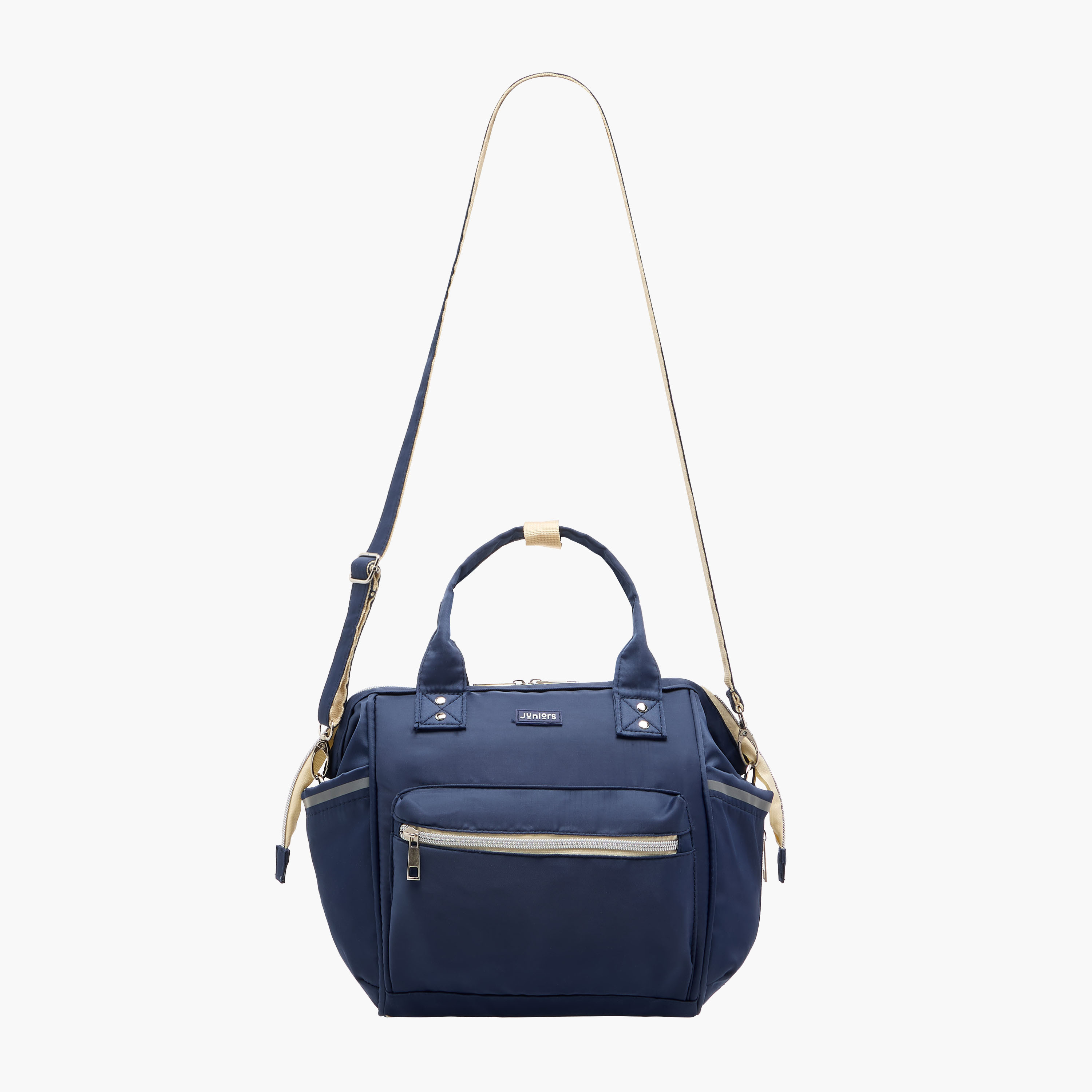 شنطة حفاضات سادة بسحّاب إغلاق ومقابض مزدوجة  من جونيورز-baby-gear-diaperbags-image-2