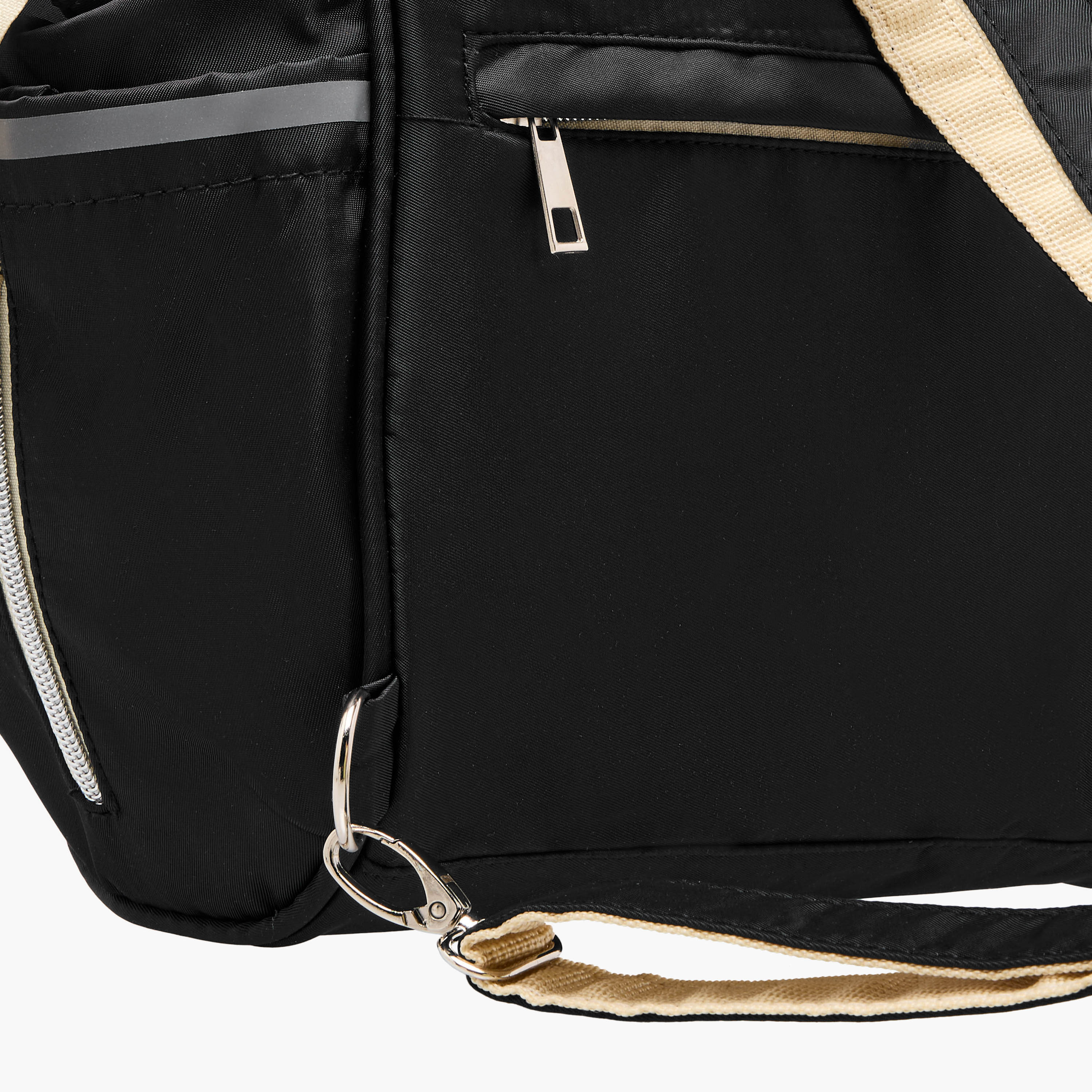 Juniors Logo Detail Diaper Bag with Double Handles and Zip Closure-baby-diapering-diaperbags-image-10