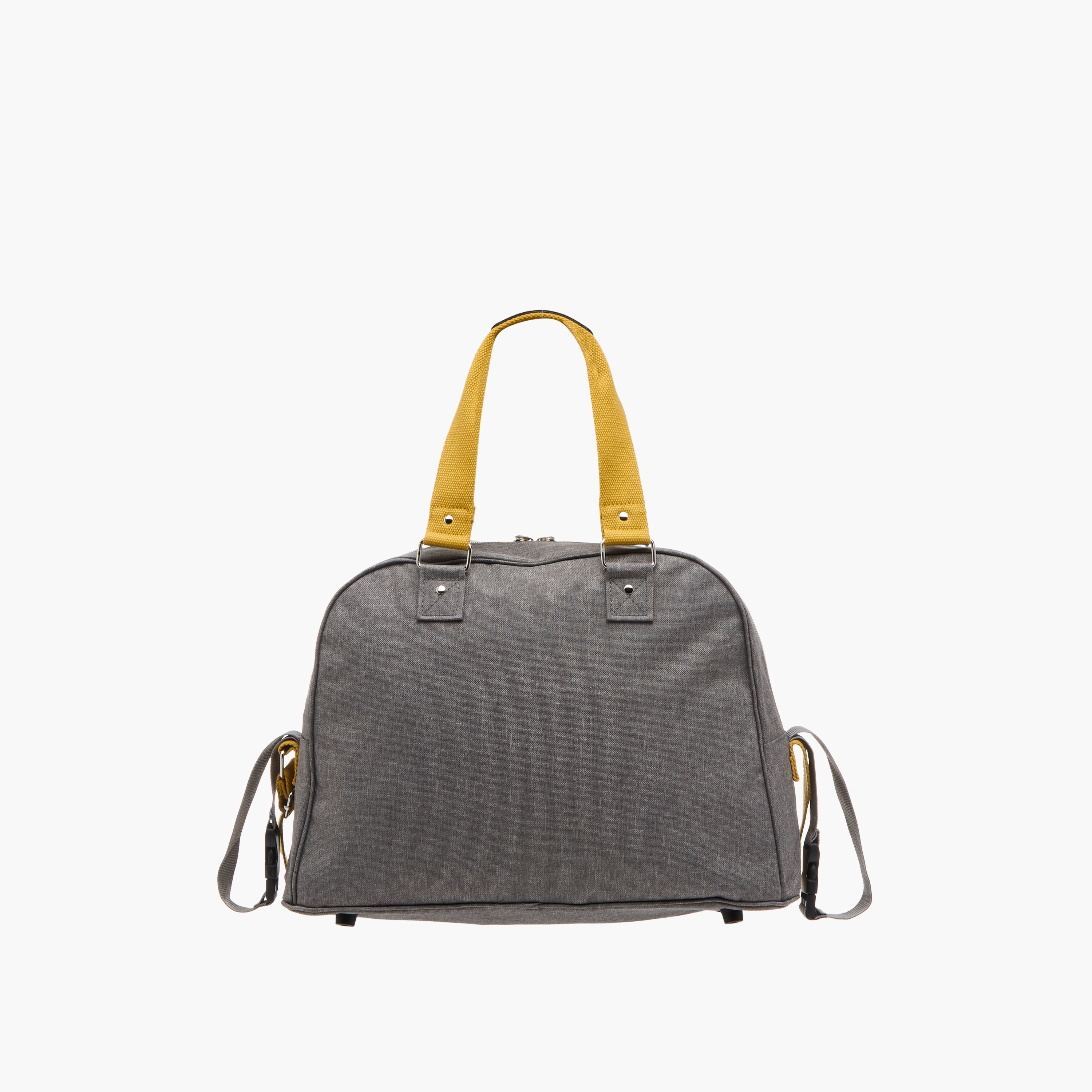 Juniors Logo Detail Diaper Bag with Double Handles and Zip Closure-baby-diapering-diaperbags-image-6