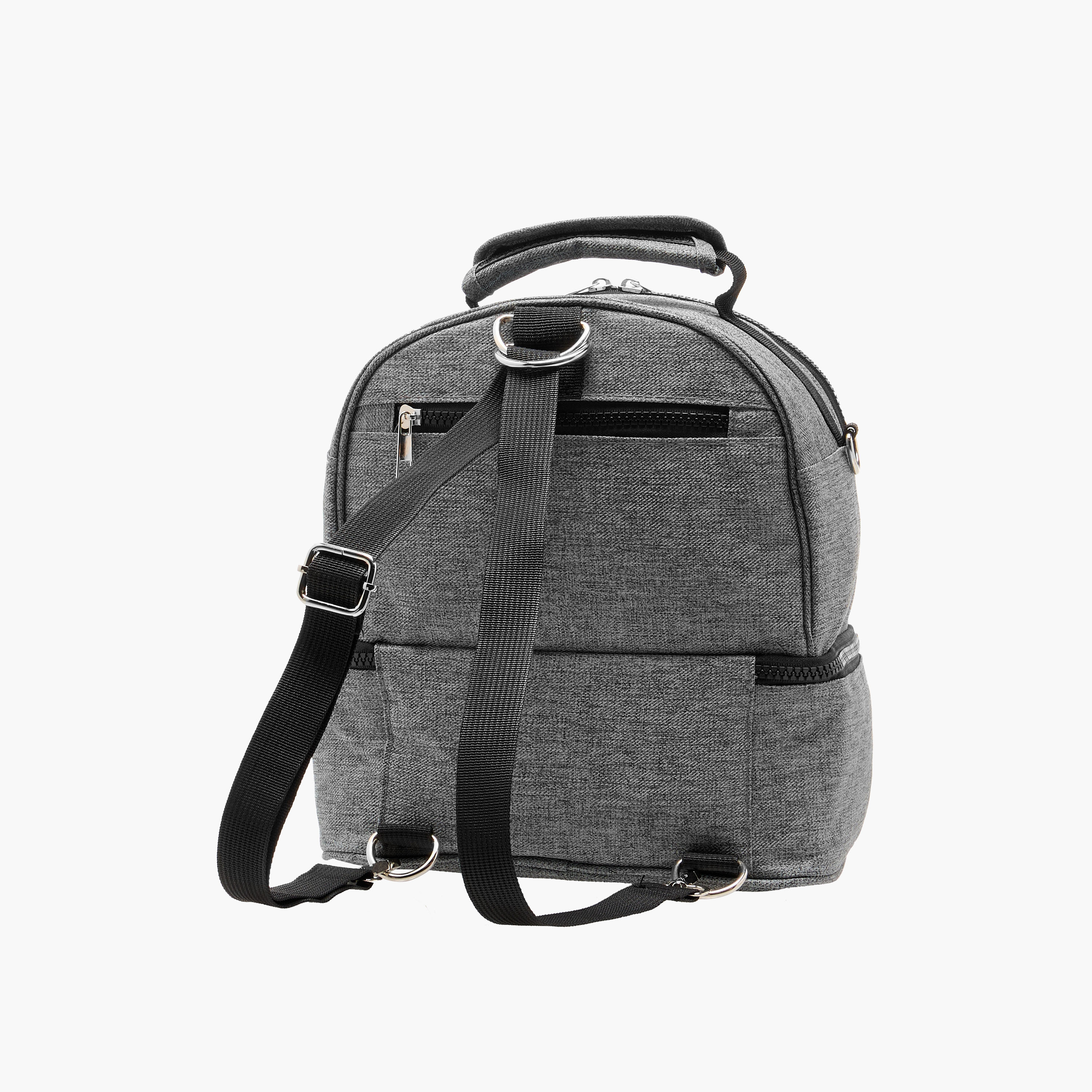 Juniors Solid Diaper Bag with Adjustable Straps and Zip Closure-baby-diapering-diaperbags-image-4