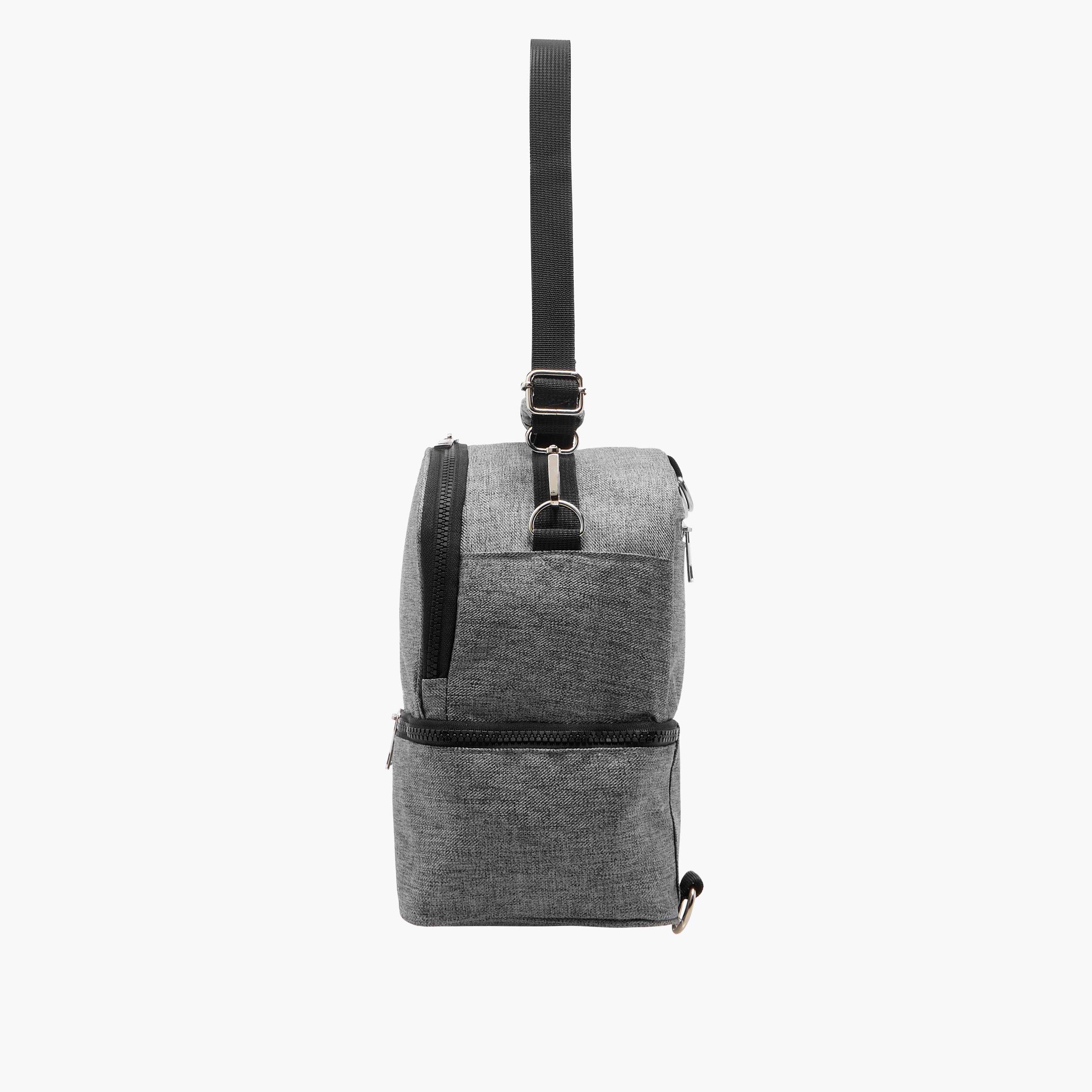 Juniors Solid Diaper Bag with Adjustable Straps and Zip Closure-baby-diapering-diaperbags-image-5