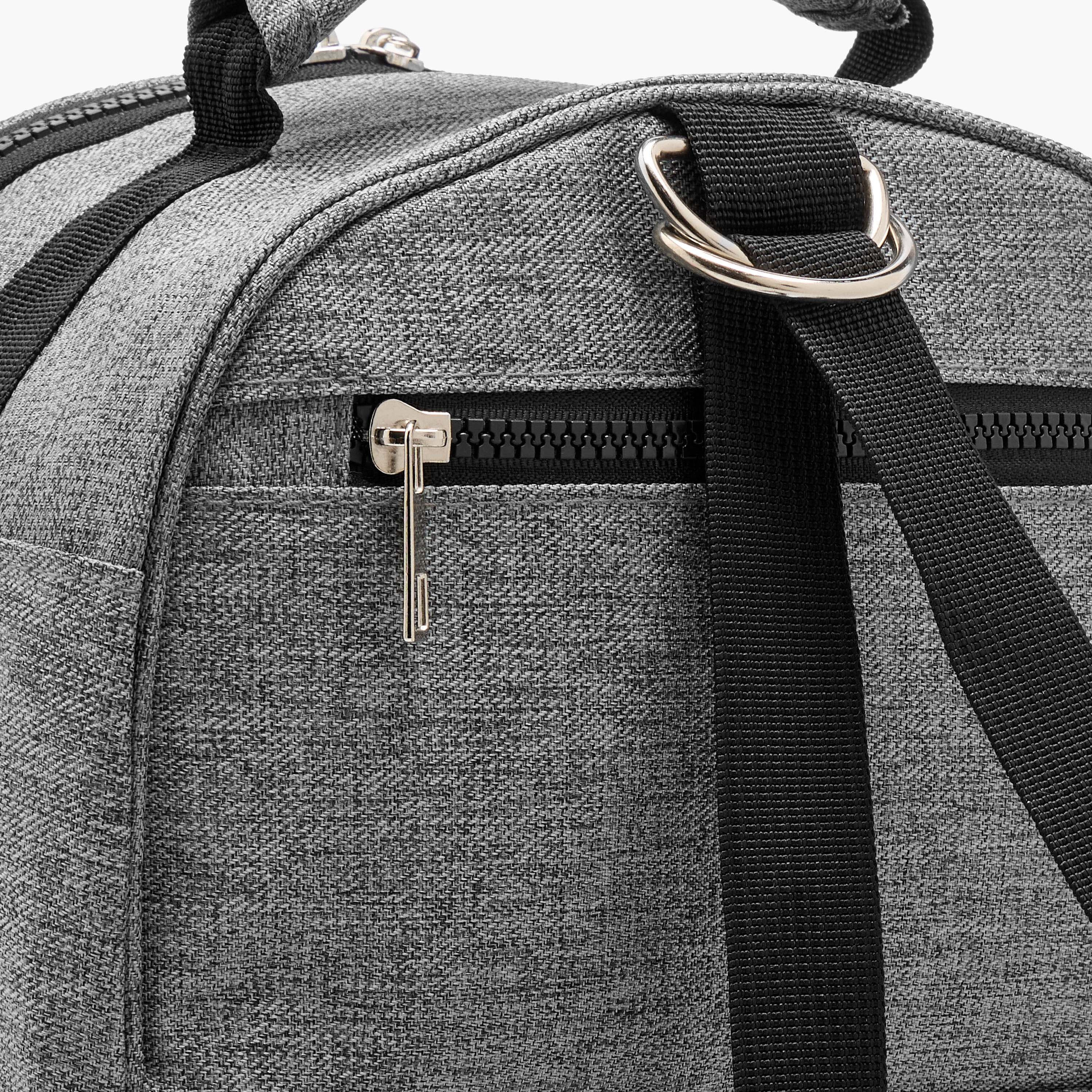 Juniors Solid Diaper Bag with Adjustable Straps and Zip Closure-baby-diapering-diaperbags-image-8
