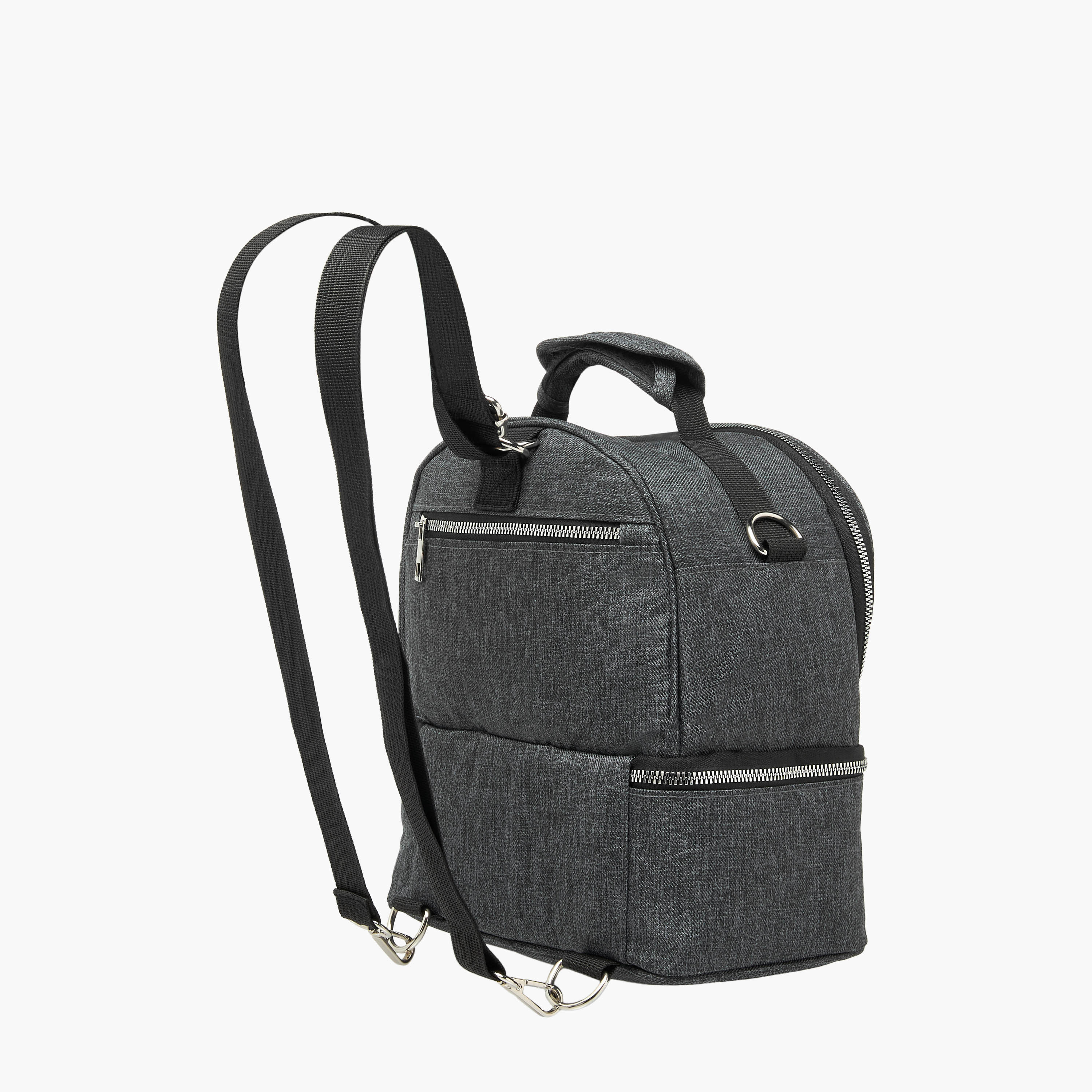 شنطة حفاضات معزولة سادة بسحاب إغلاق وحمالات قابلة للتعديل من جونيورز-baby-diapering-diaperbags-image-7