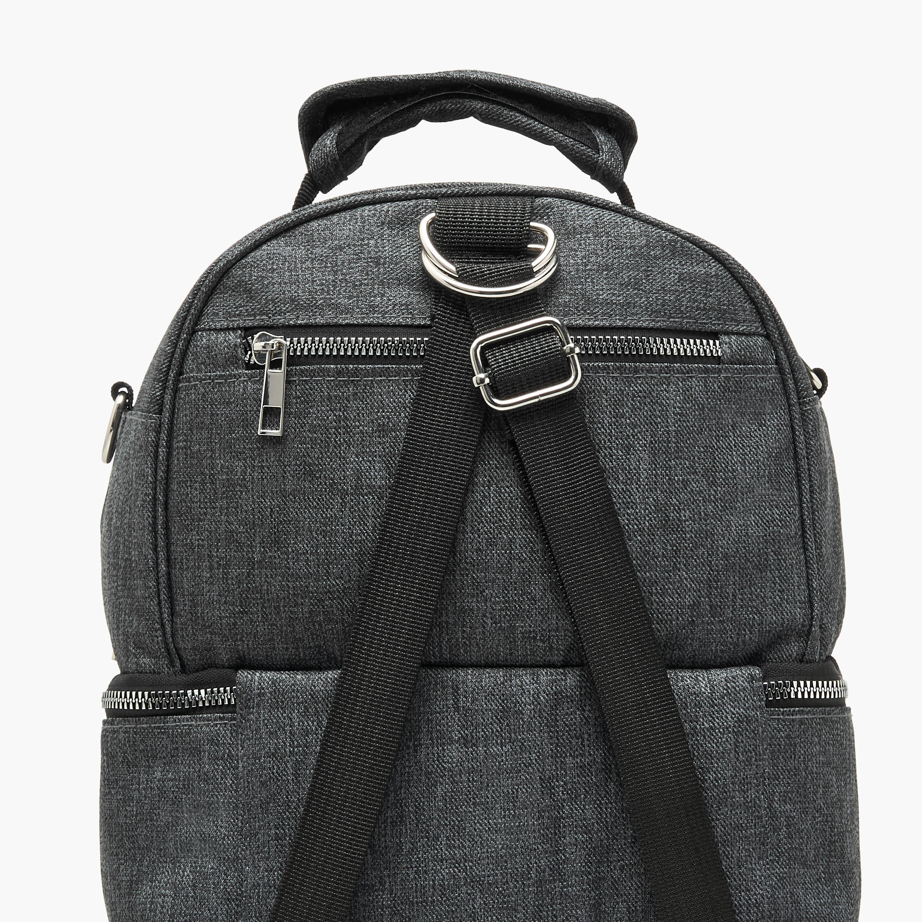 شنطة حفاضات معزولة سادة بسحاب إغلاق وحمالات قابلة للتعديل من جونيورز-baby-diapering-diaperbags-image-5