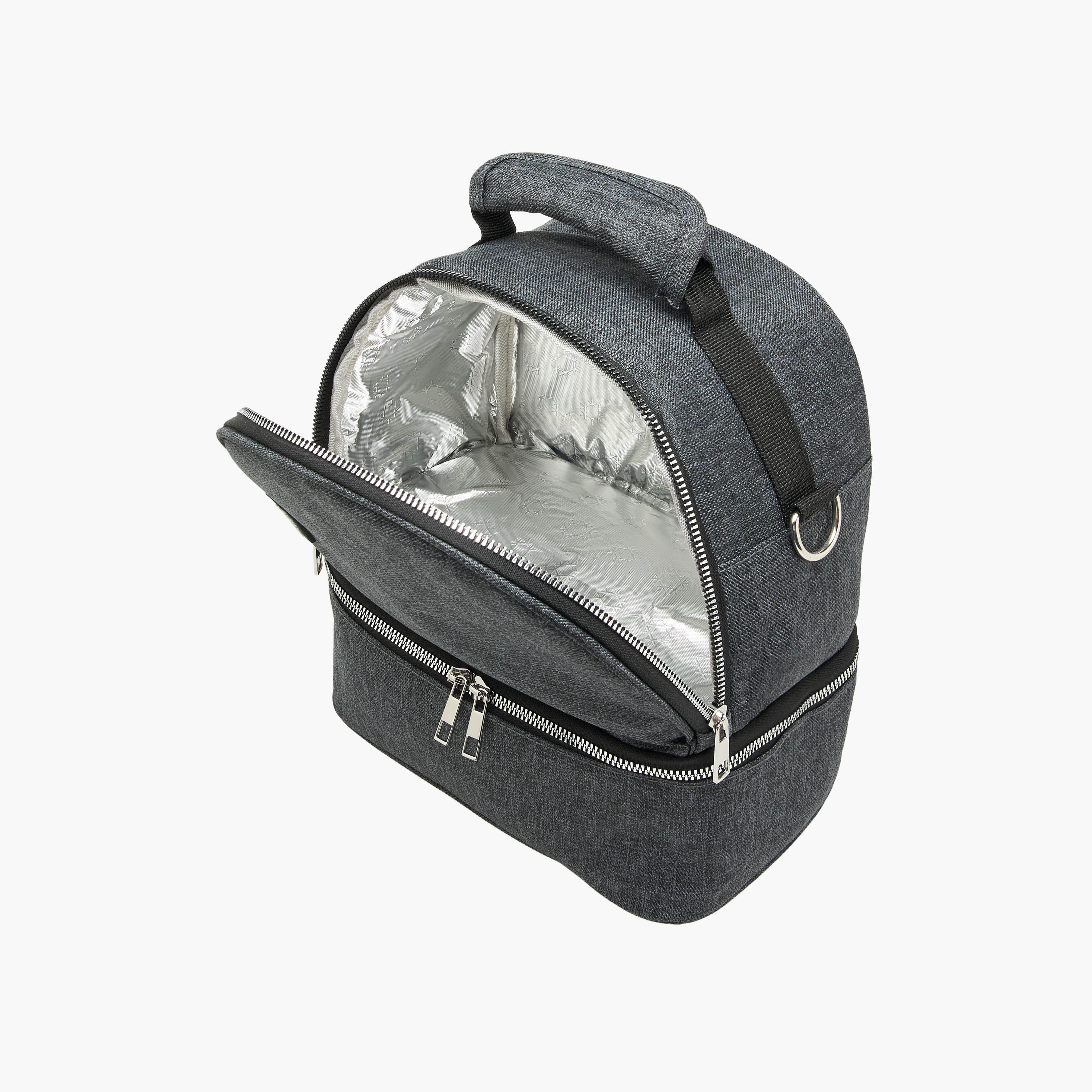 شنطة حفاضات معزولة سادة بسحاب إغلاق وحمالات قابلة للتعديل من جونيورز-baby-diapering-diaperbags-image-4