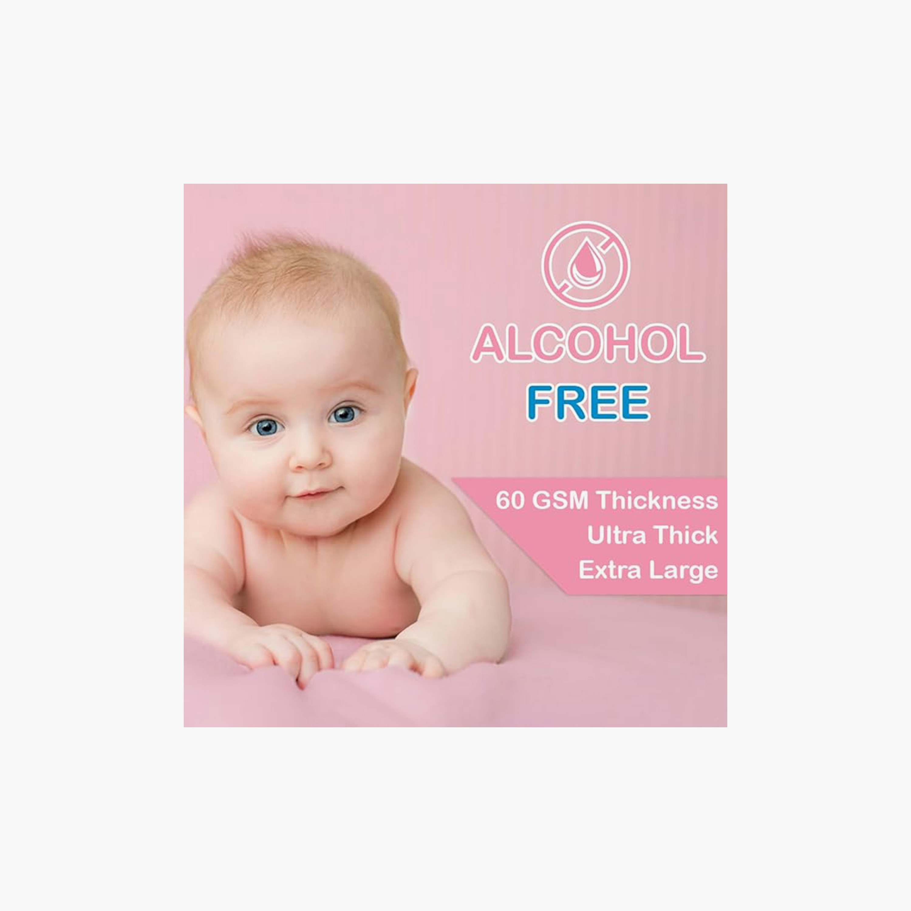 Cool & Cool Pack of 3 + 1 Free Extra Large Baby Wipes-baby-diapering-babywipes-image-4