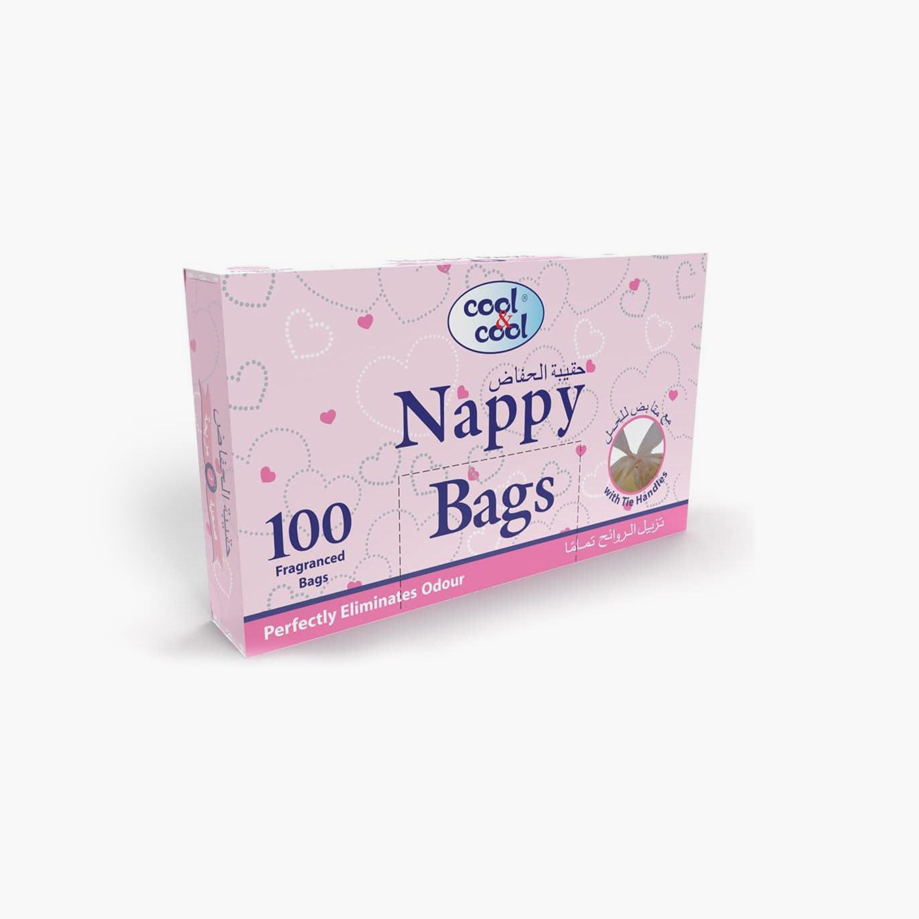 Cool & Cool Pack of 5 Disposable Nappy Bags-baby-diapering-diapers-image-2