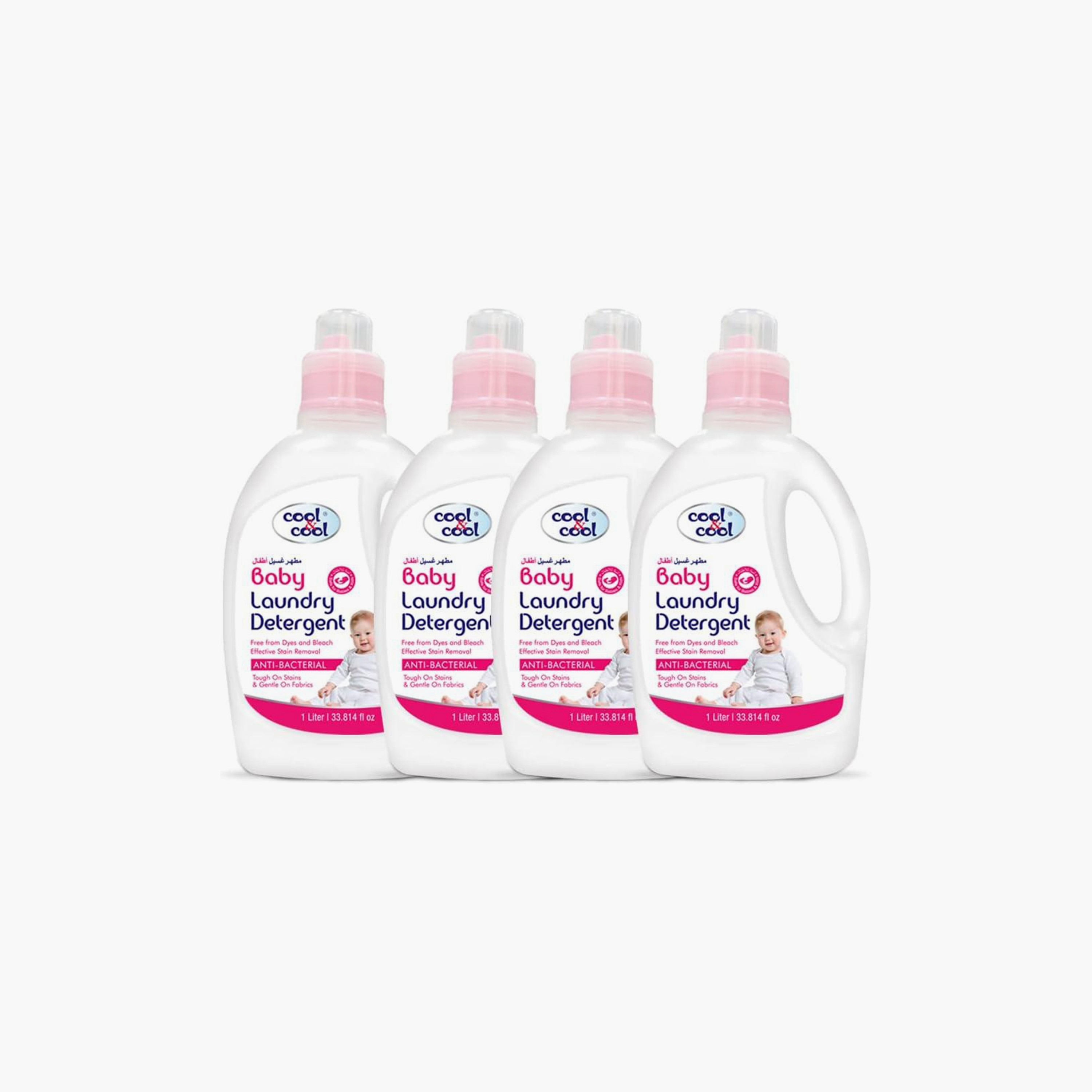 عبوة من 4 منظفات غسيل من كول آند كول، 1 لتر-baby-feeding-cleaningliquids-image-1