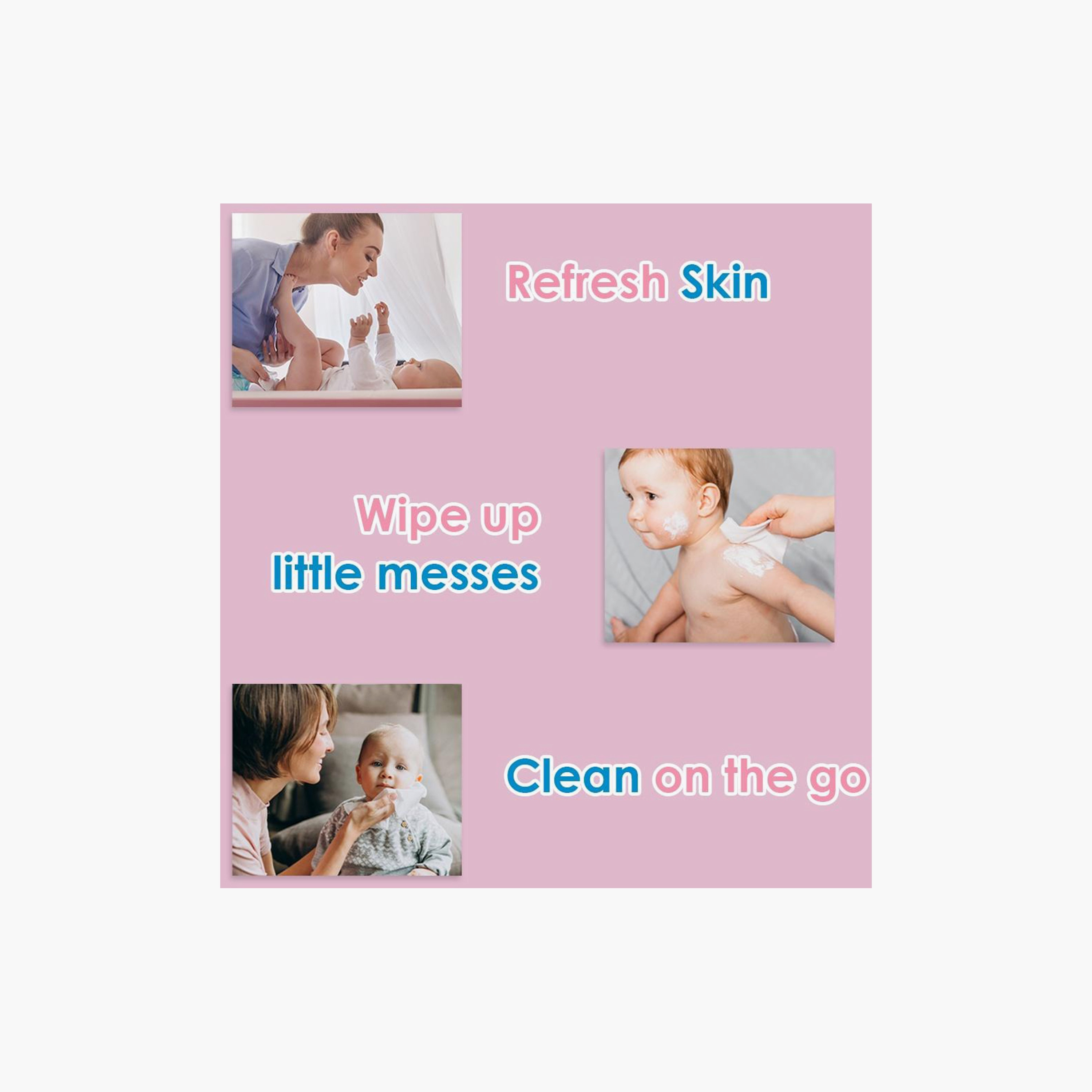 Cool & Cool Pack of 24 Ultra Soft Baby Wipes-baby-diapering-babywipes-image-2