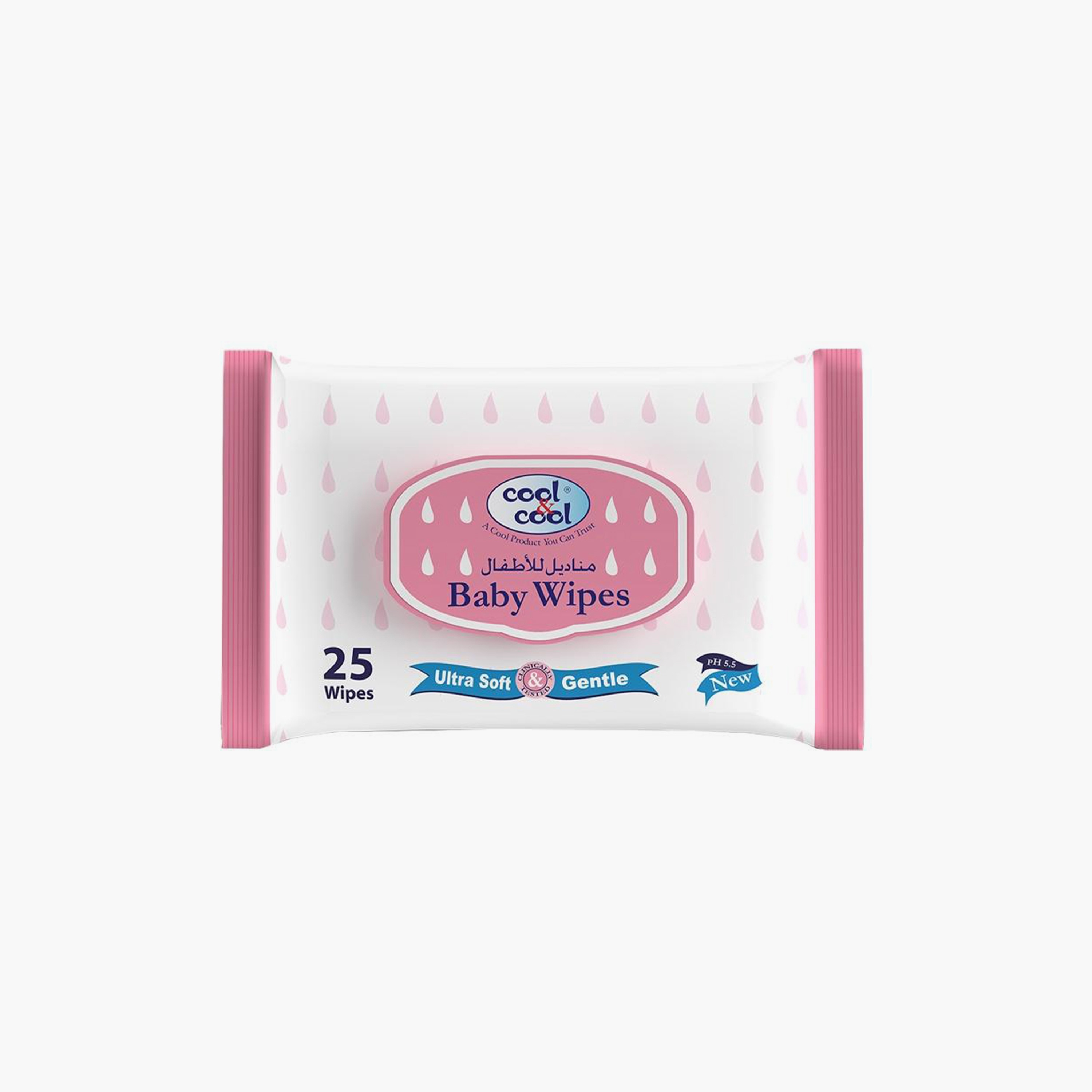Cool & Cool 25-Piece Ultra Soft Baby Wipes-baby-diapering-babywipes-image-1