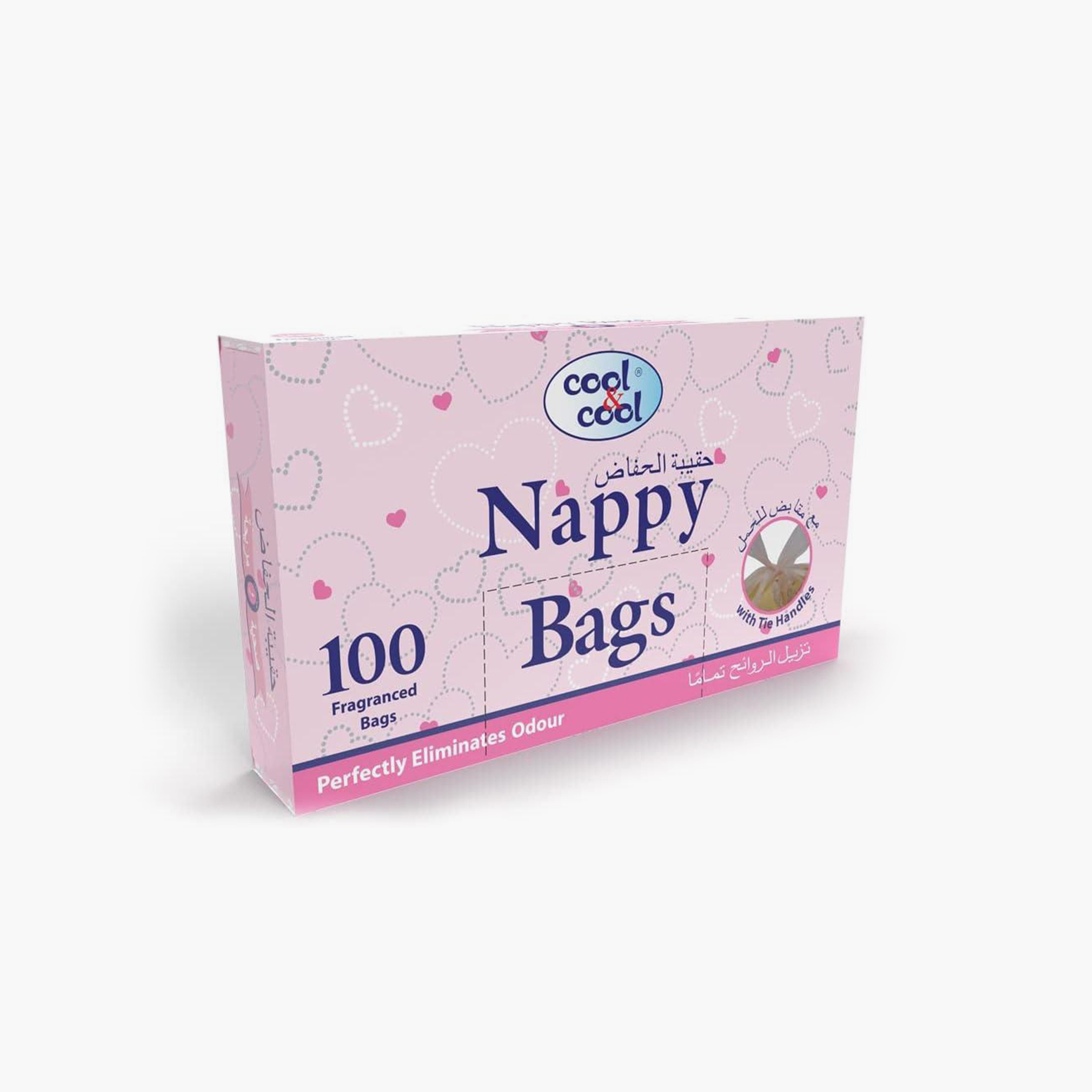 Cool & Cool Pack of 10 Disposable Nappy Bags-baby-diapering-diapers-image-4