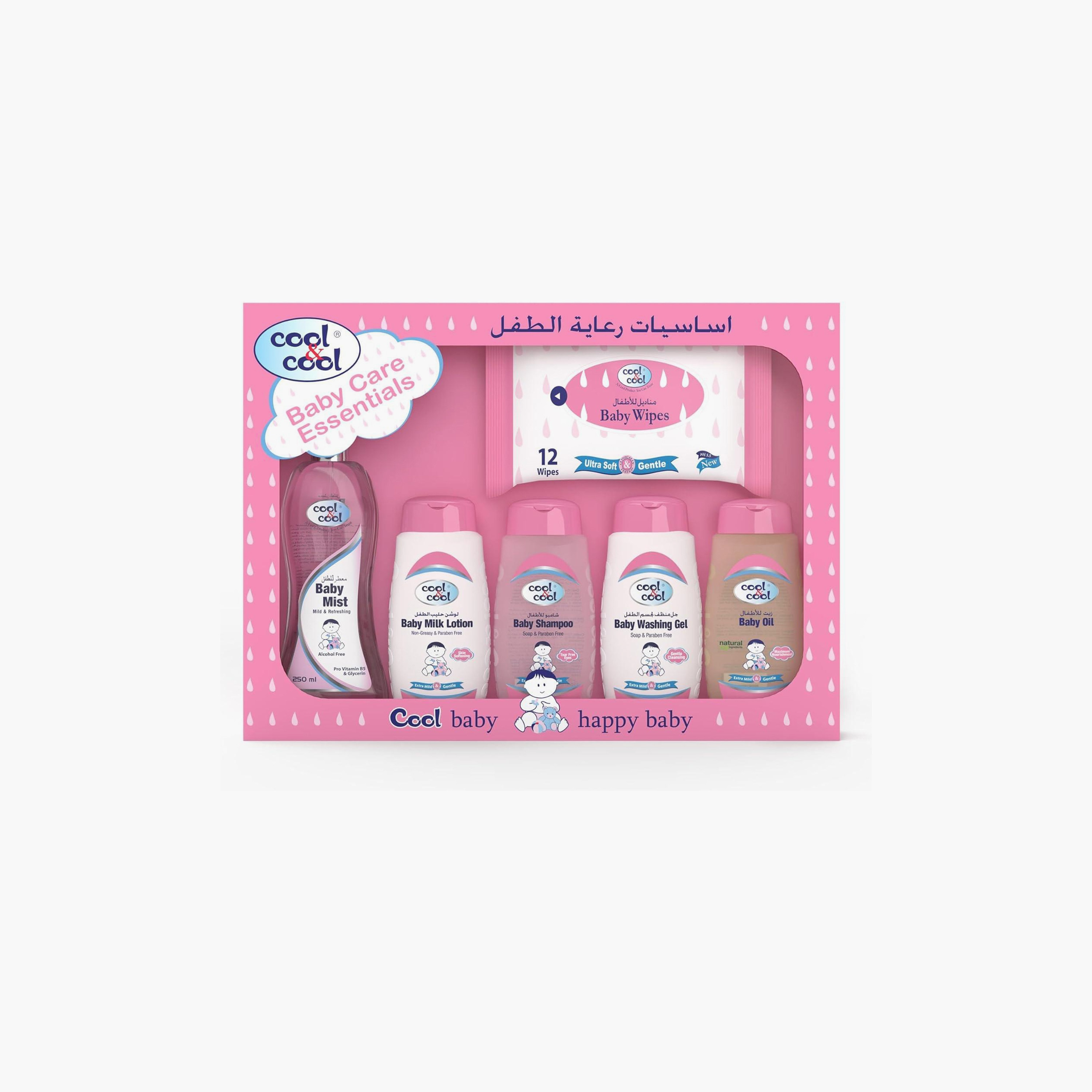 Cool & Cool Baby Essentials Kit, Pink, 600 ml-baby-bathandcare-hairbodyskincare-image-1