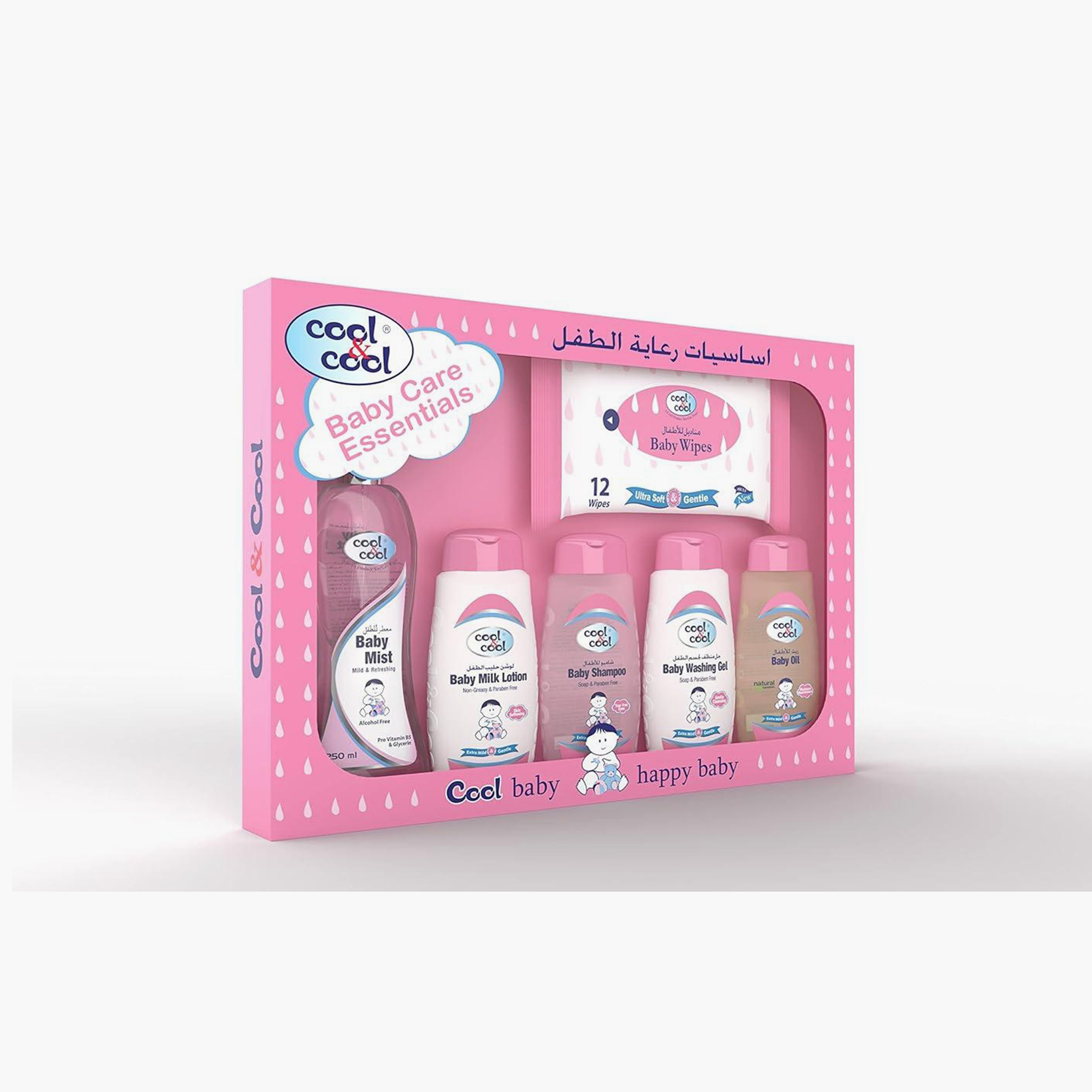 Cool & Cool Baby Essentials Kit, Pink, 600 ml-baby-bathandcare-hairbodyskincare-image-3