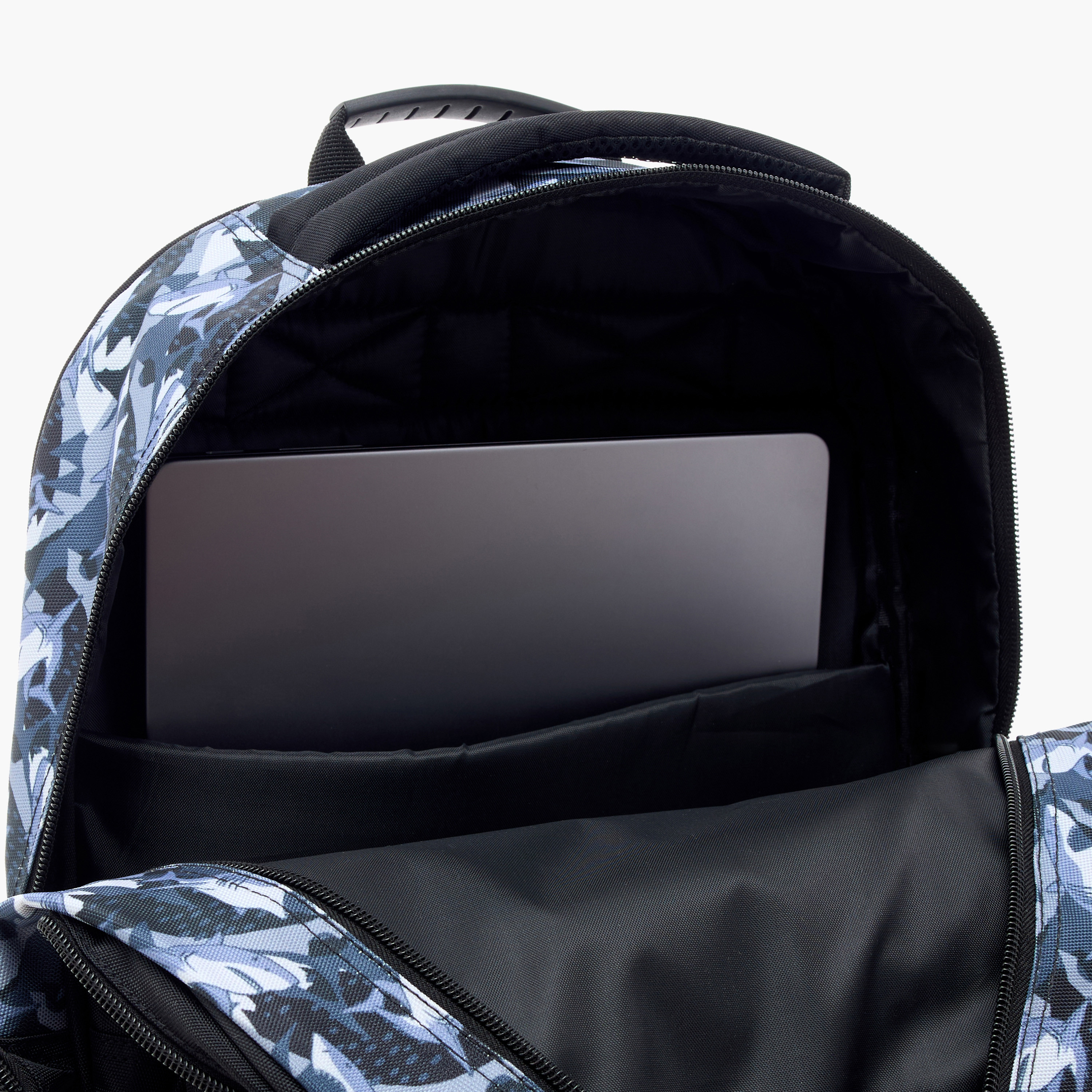 Juniors Shark Print Backpack with Adjustable Straps and Zip Closure - 14 inches-school-bagsandbackpacks-backpacks-image-9