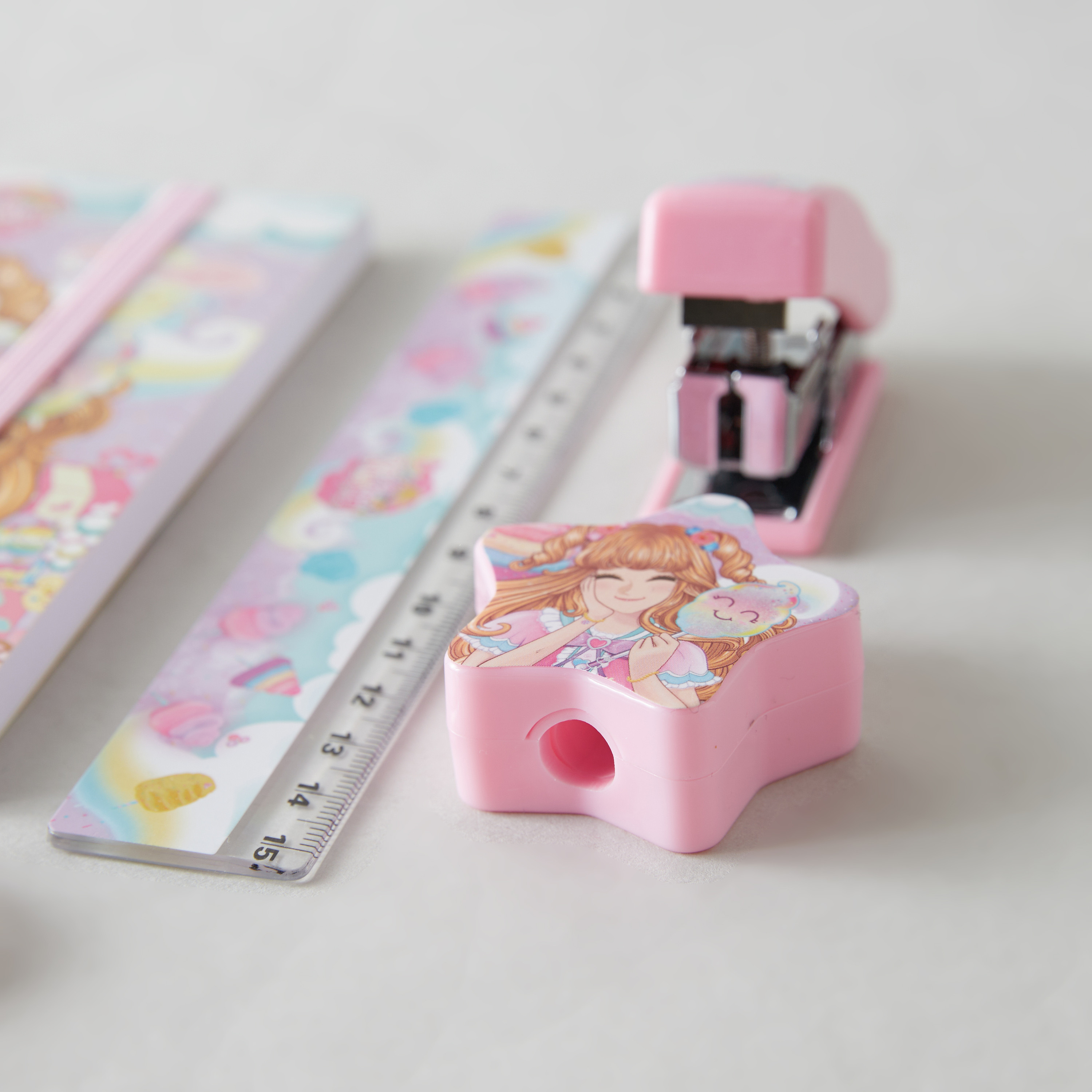 طقم قرطاسية 7 قطع بطبعات مينمي-school-stationery-sets-image-4