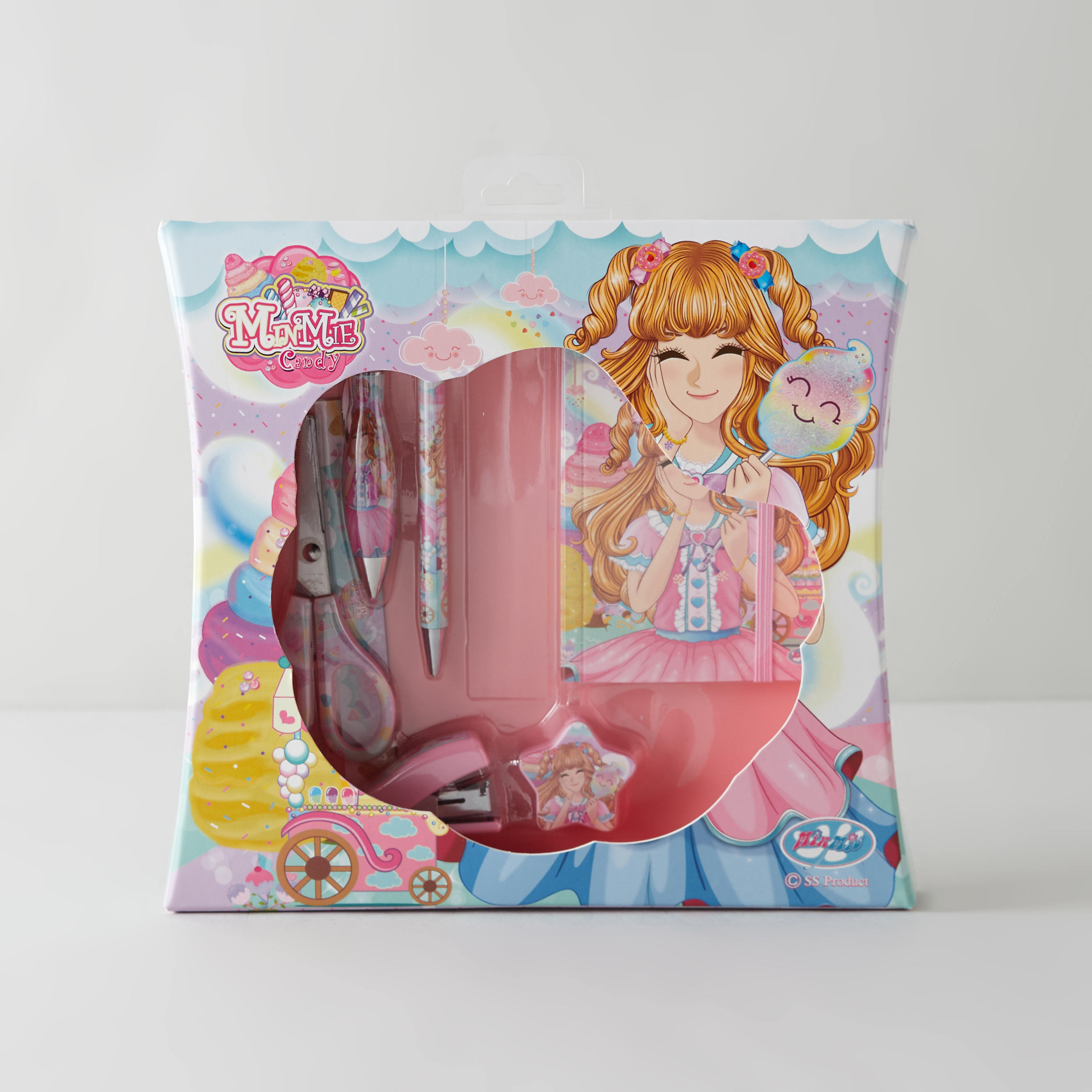 طقم قرطاسية 7 قطع بطبعات مينمي-school-stationery-sets-image-5