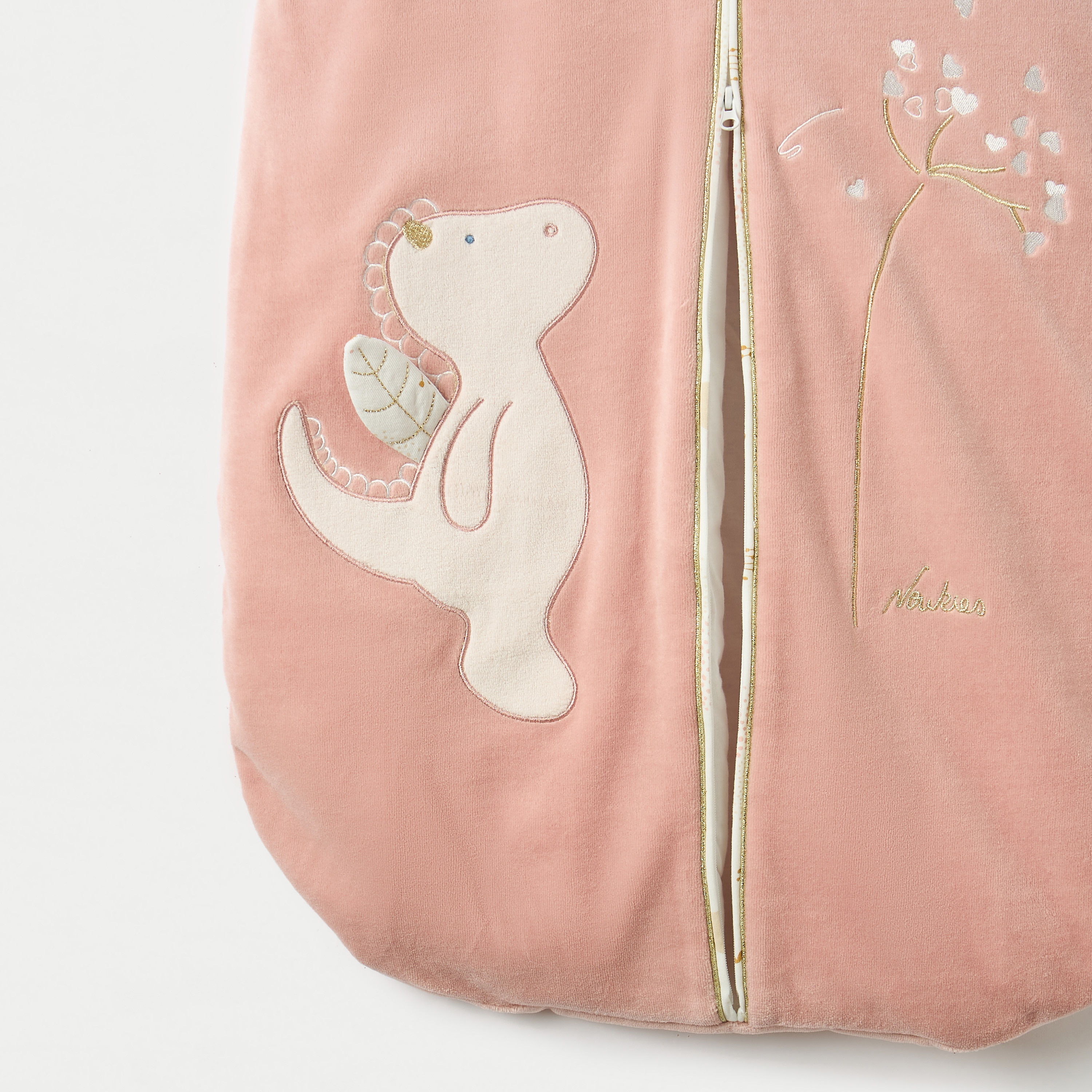 Juniors Dinosaur Applique 2-Tog Sleeping Bag with Zip Closure - 6-18 months-baby-nursery-blanketsandswaddles-swaddlesandsleepingbags-image-4