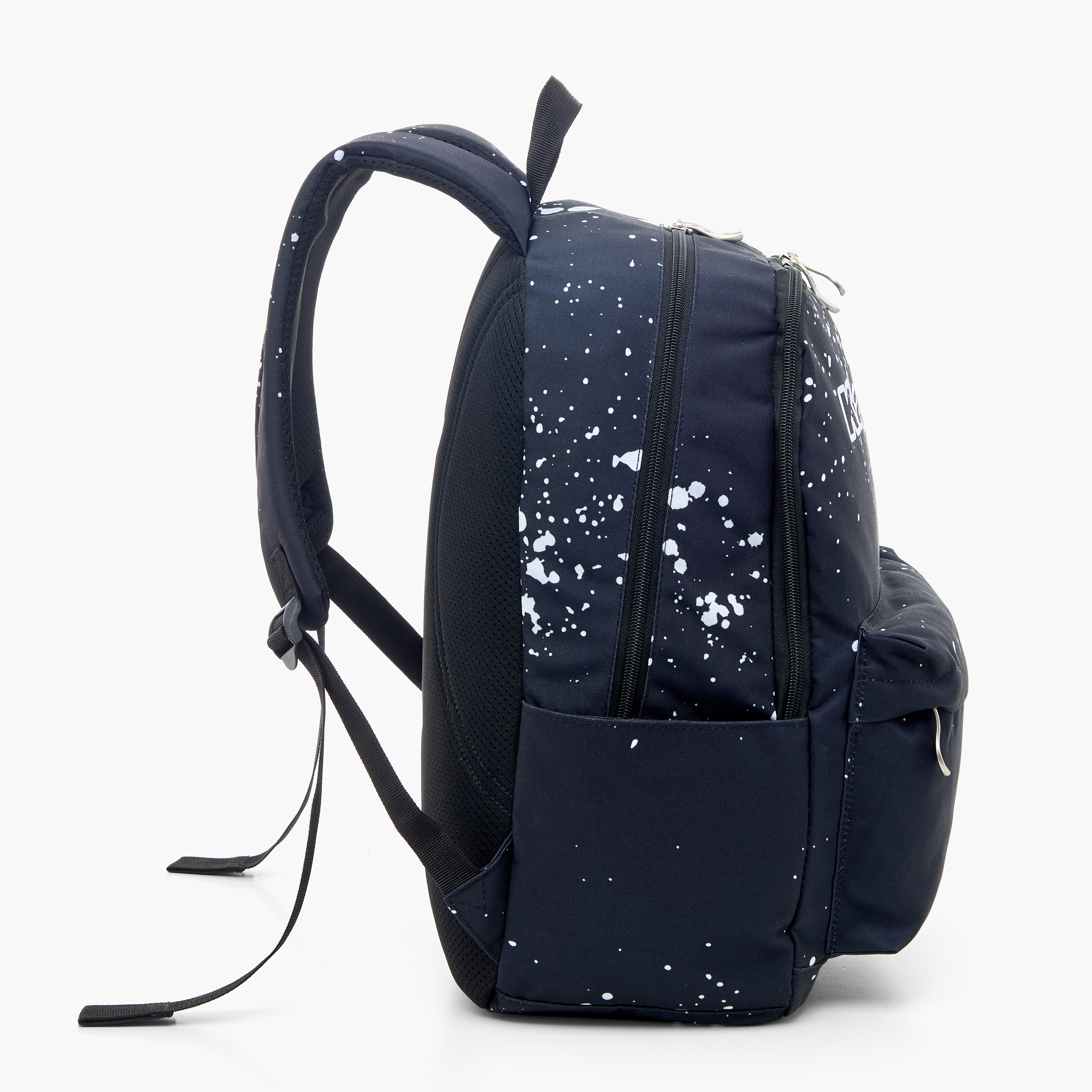 Kappa Logo Print Backpack with Adjustable Straps and Zip Closure - 16 inches-school-bagsandbackpacks-backpacks-image-3