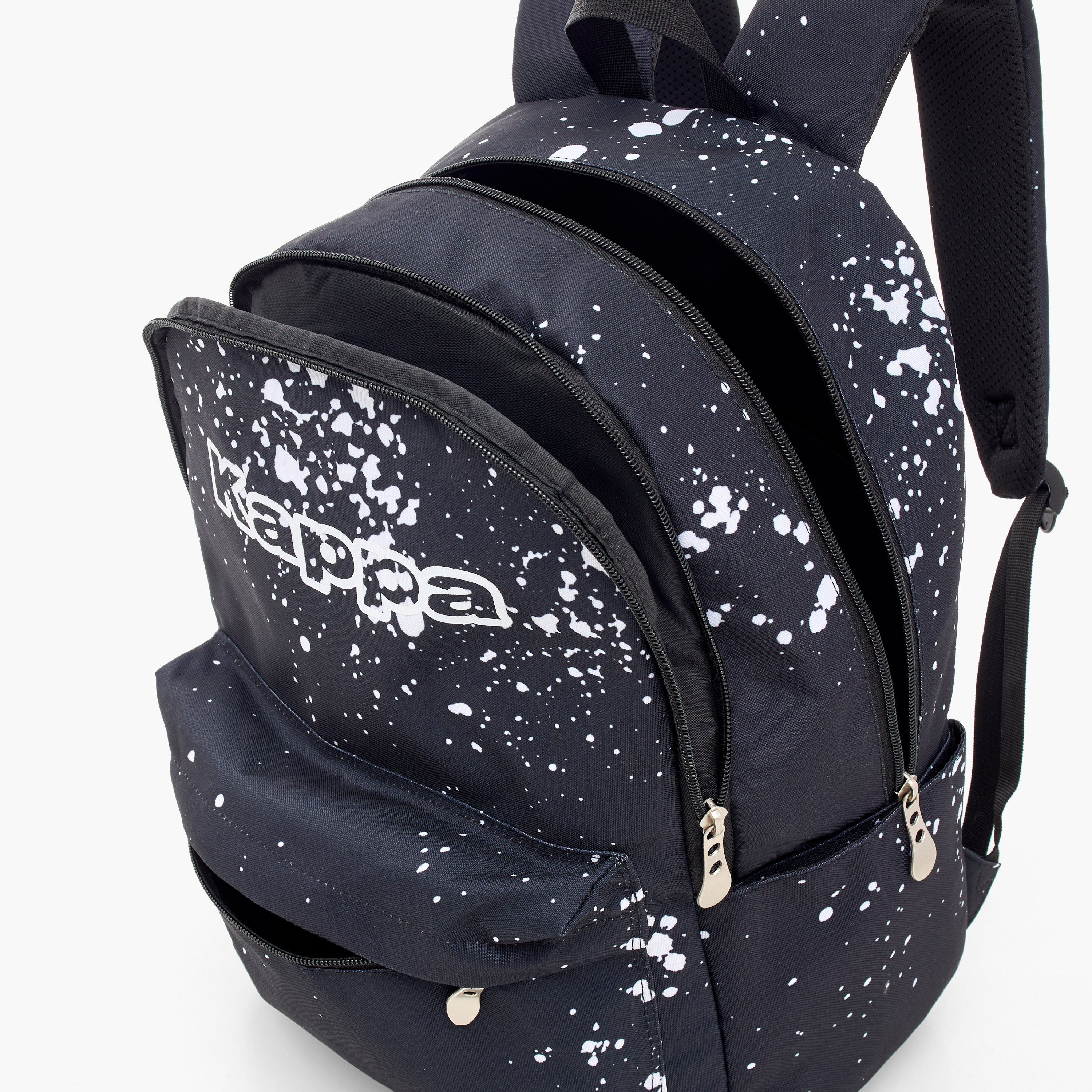 Kappa Logo Print Backpack with Adjustable Straps and Zip Closure - 16 inches-school-bagsandbackpacks-backpacks-image-8