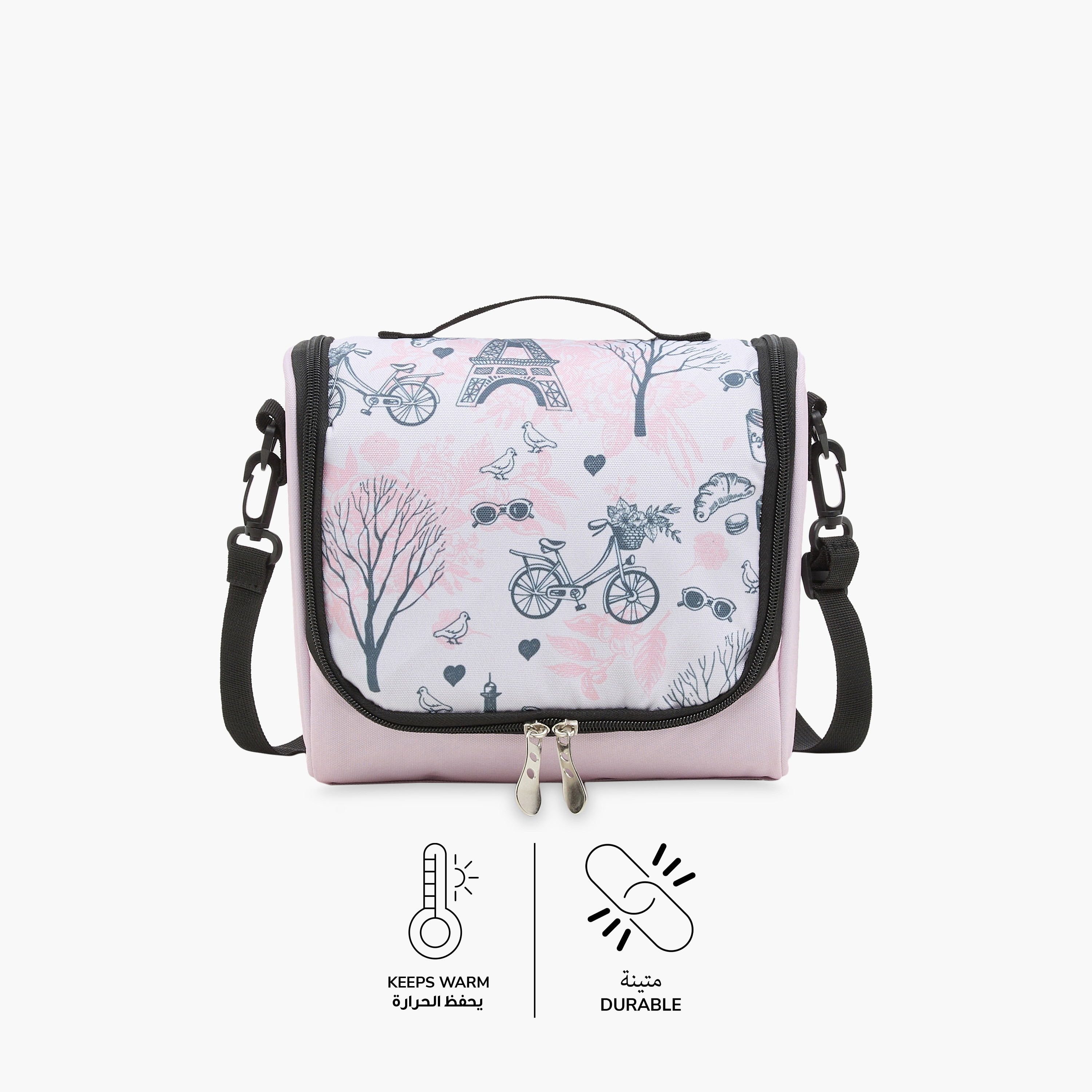 Juniors Printed Lunch Bag with Zip Closure-school-lunchessentials-lunchbags-image-4