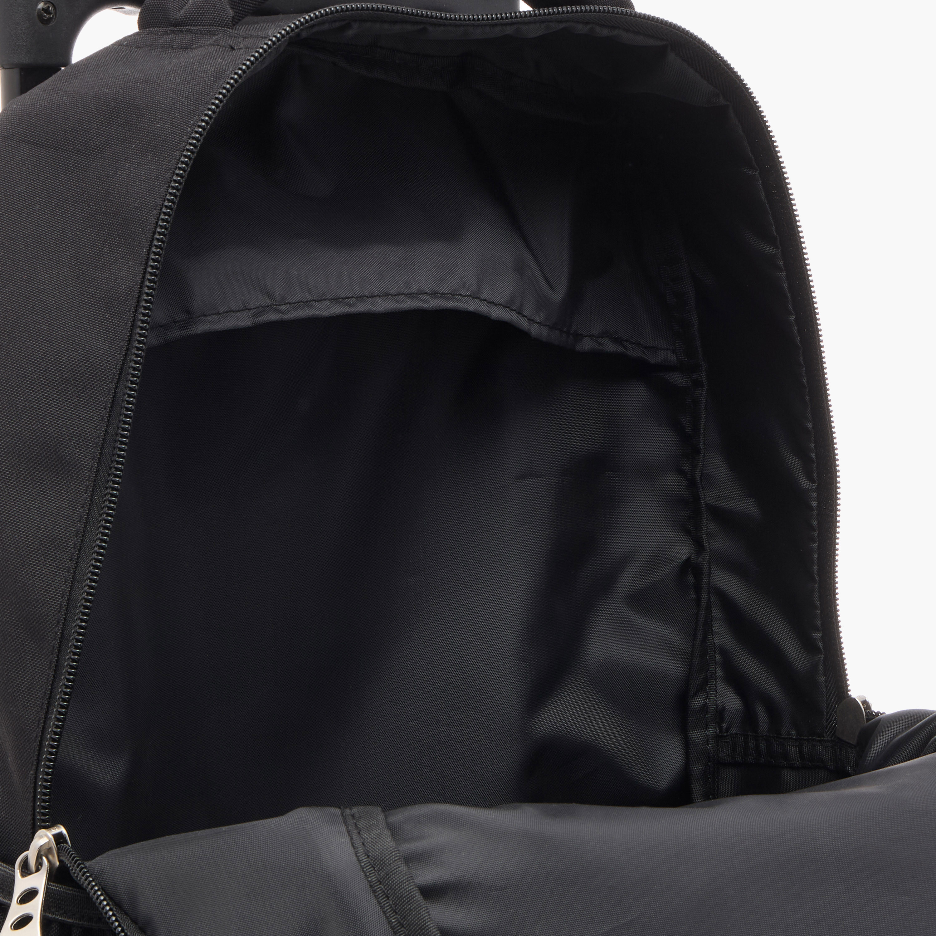 Juniors Angry Face Print Trolley Backpack with Retractable Handle - 16 inches-school-bagsandbackpacks-trolleybags-image-11