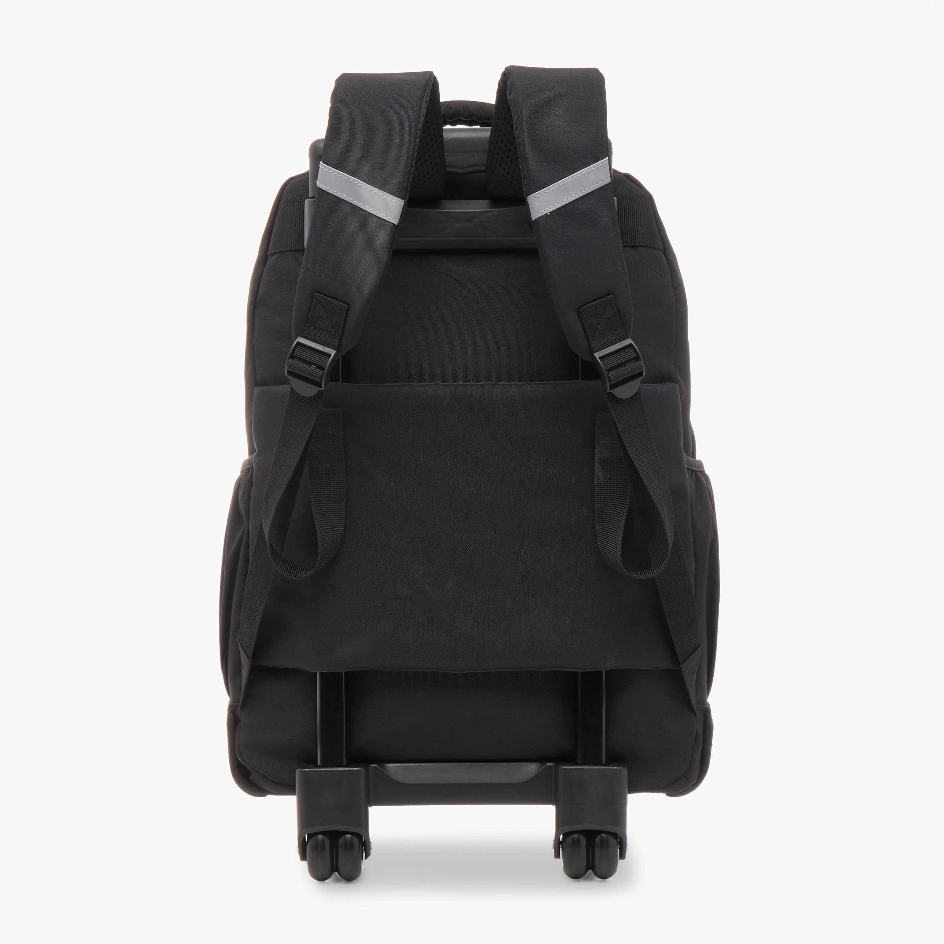 Juniors Angry Face Print Trolley Backpack with Retractable Handle - 16 inches-school-bagsandbackpacks-trolleybags-image-3