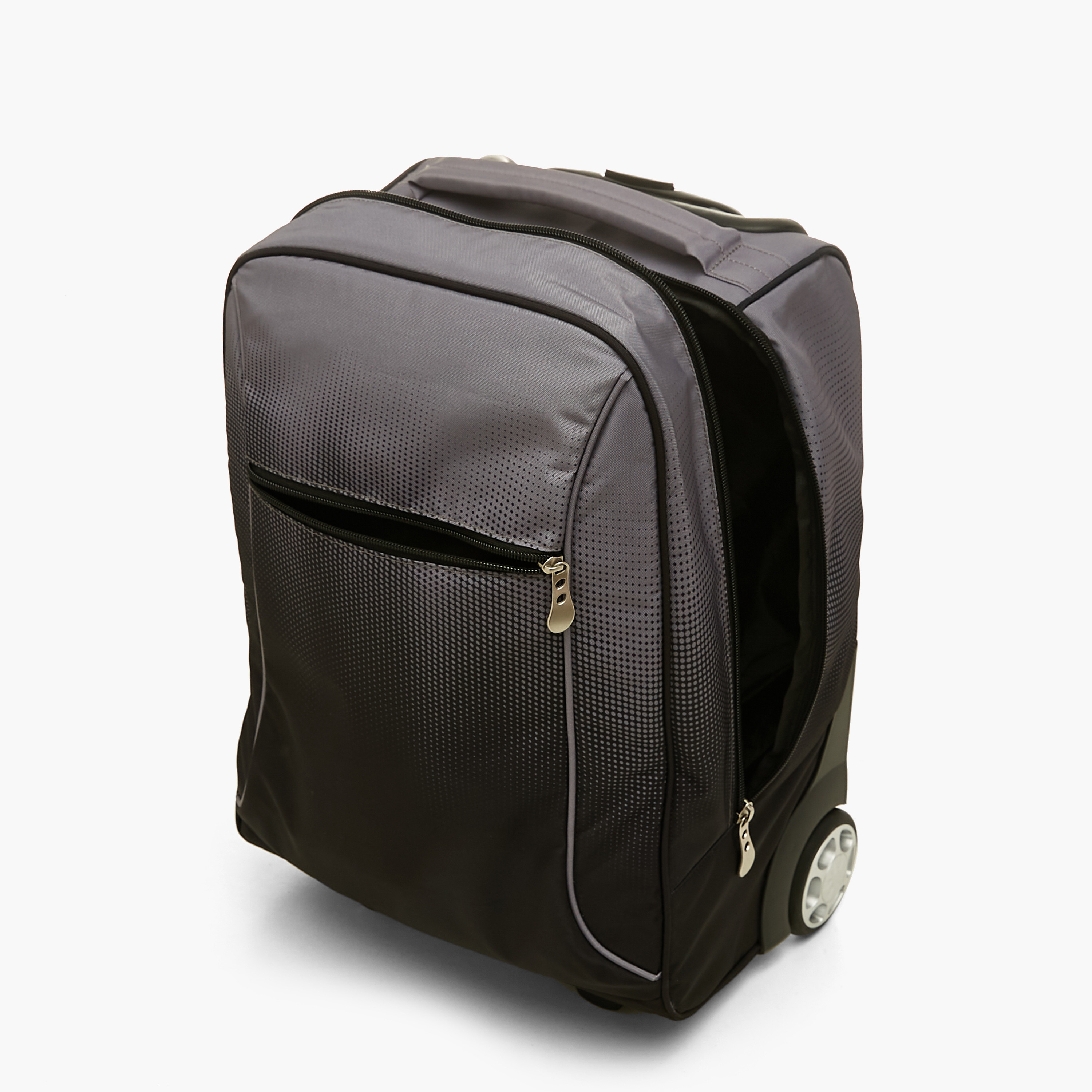 شنطة ظهر ترولي بارزة الملمس بسحّاب إغلاق وعجلات من جونيورز - 16 بوصة-school-bagsandbackpacks-trolleybags-image-12