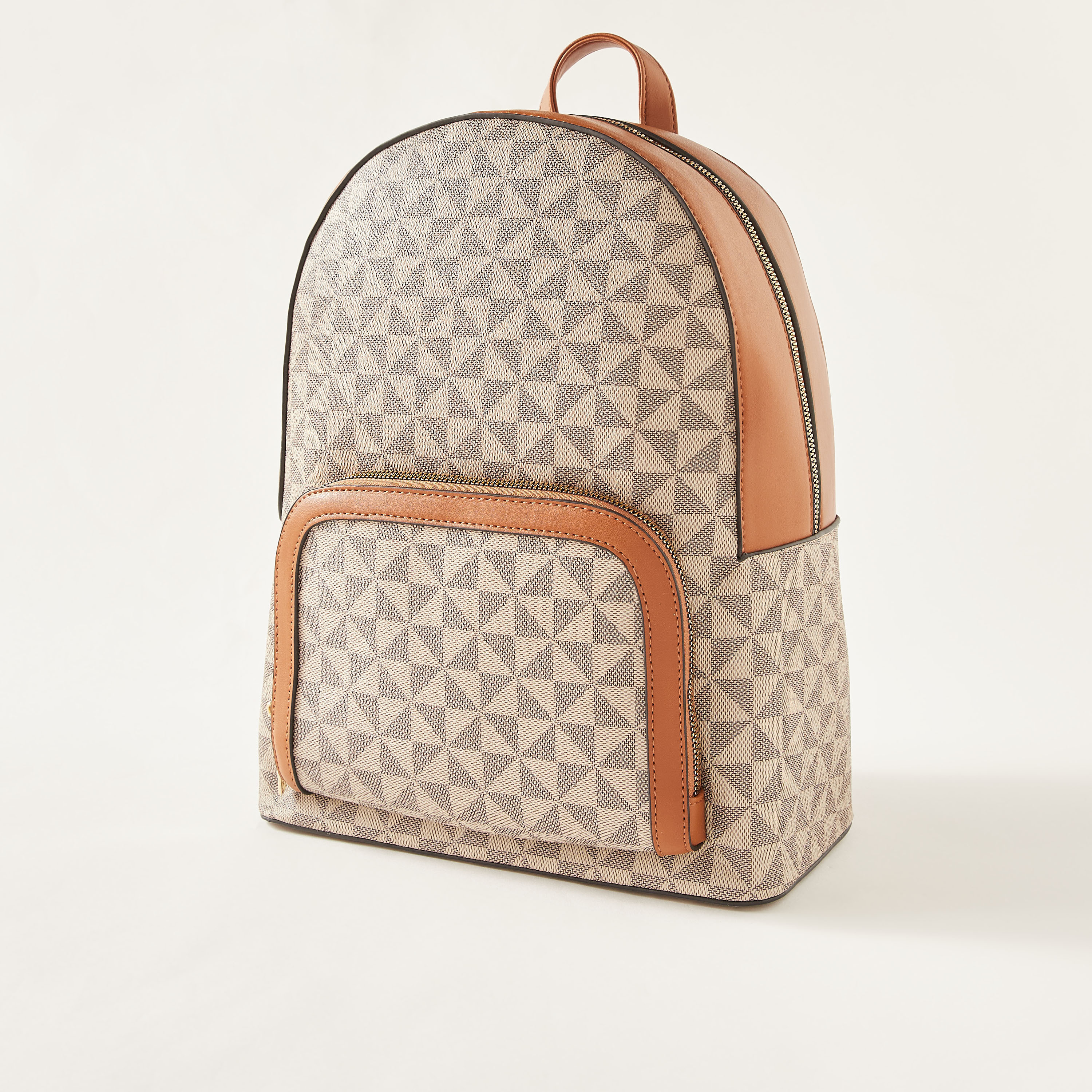 شنطة ظهر بسحّاب اغلاق وجيب لابتوب وطبعات من ساشا-women-bagsandwallets-backpacks-image-3