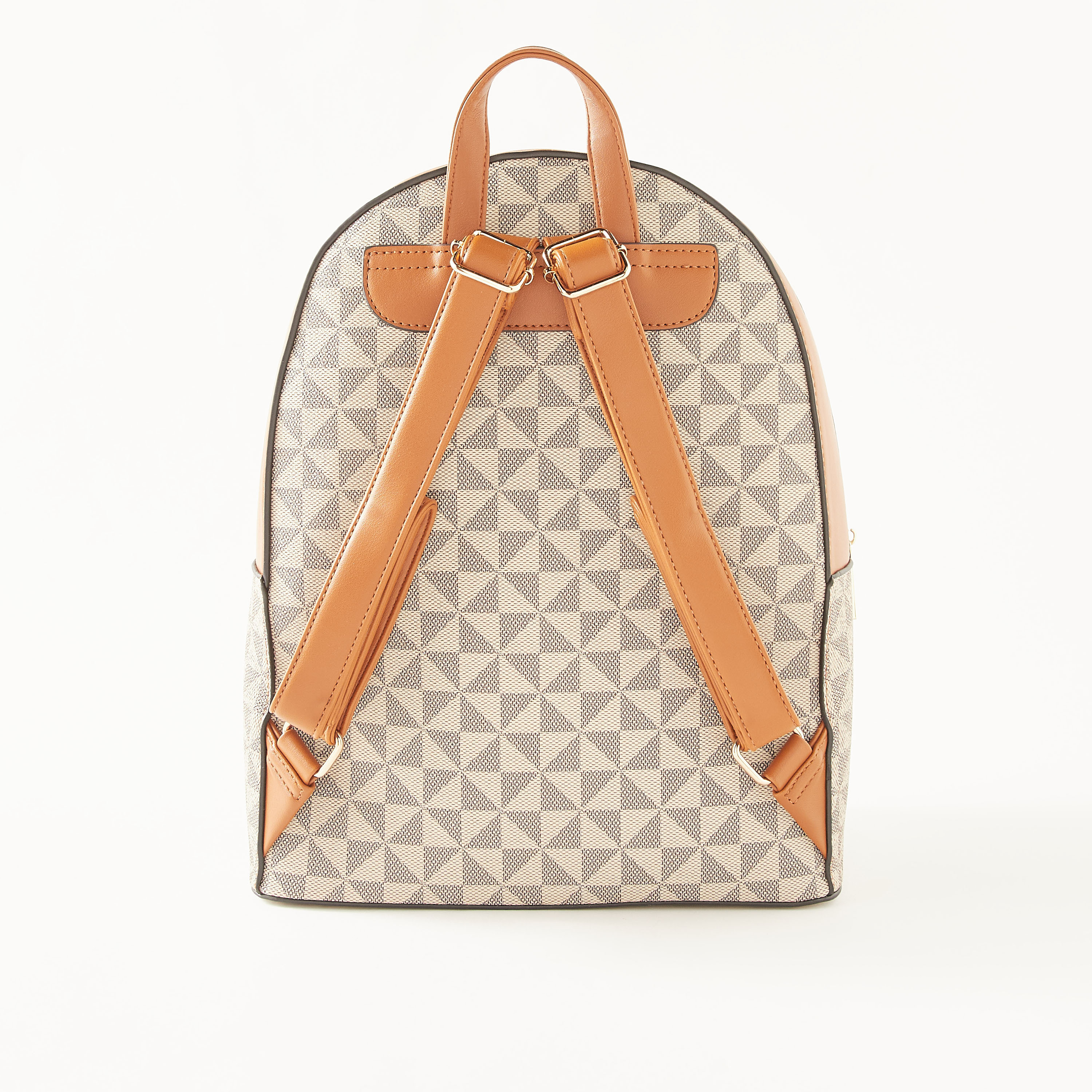 شنطة ظهر بسحّاب اغلاق وجيب لابتوب وطبعات من ساشا-women-bagsandwallets-backpacks-image-5