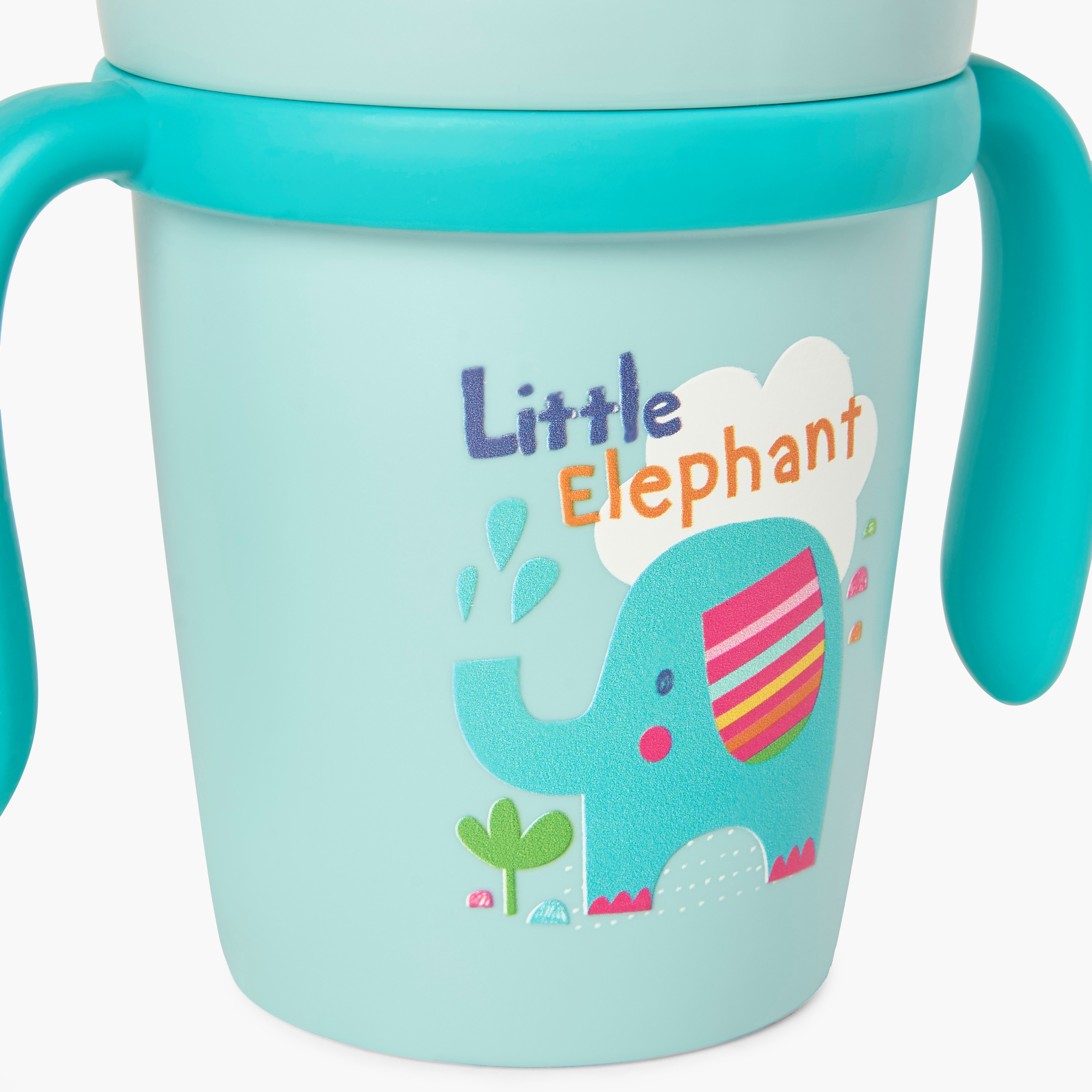 Juniors Lion Print Sippy Cup with Press Button Closure and Handles - 250 ml-baby-feeding-mealtimeessentials-image-3