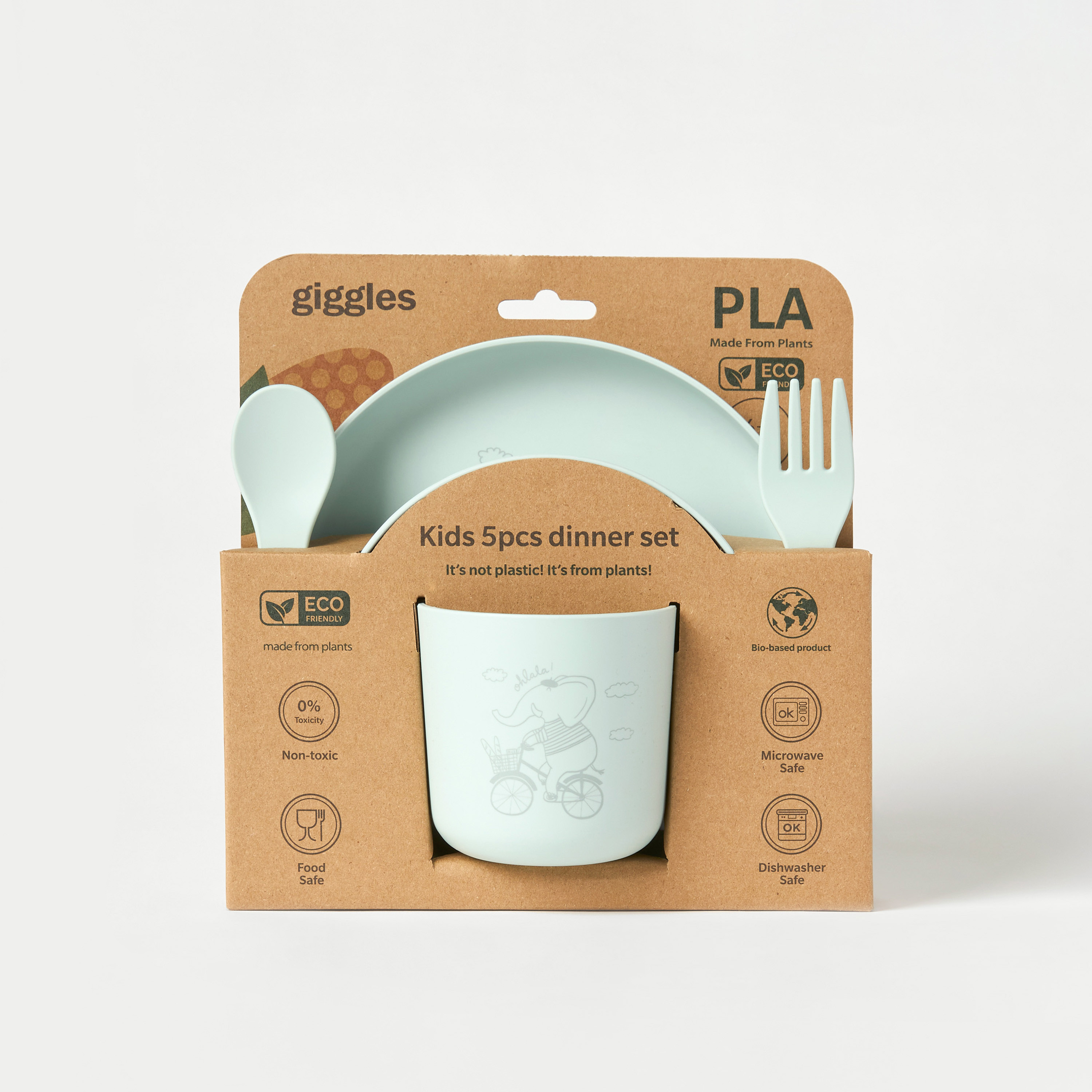 Giggles 5-Piece Elephant Print Dinner Set-baby-feeding-mealtimeessentials-image-5