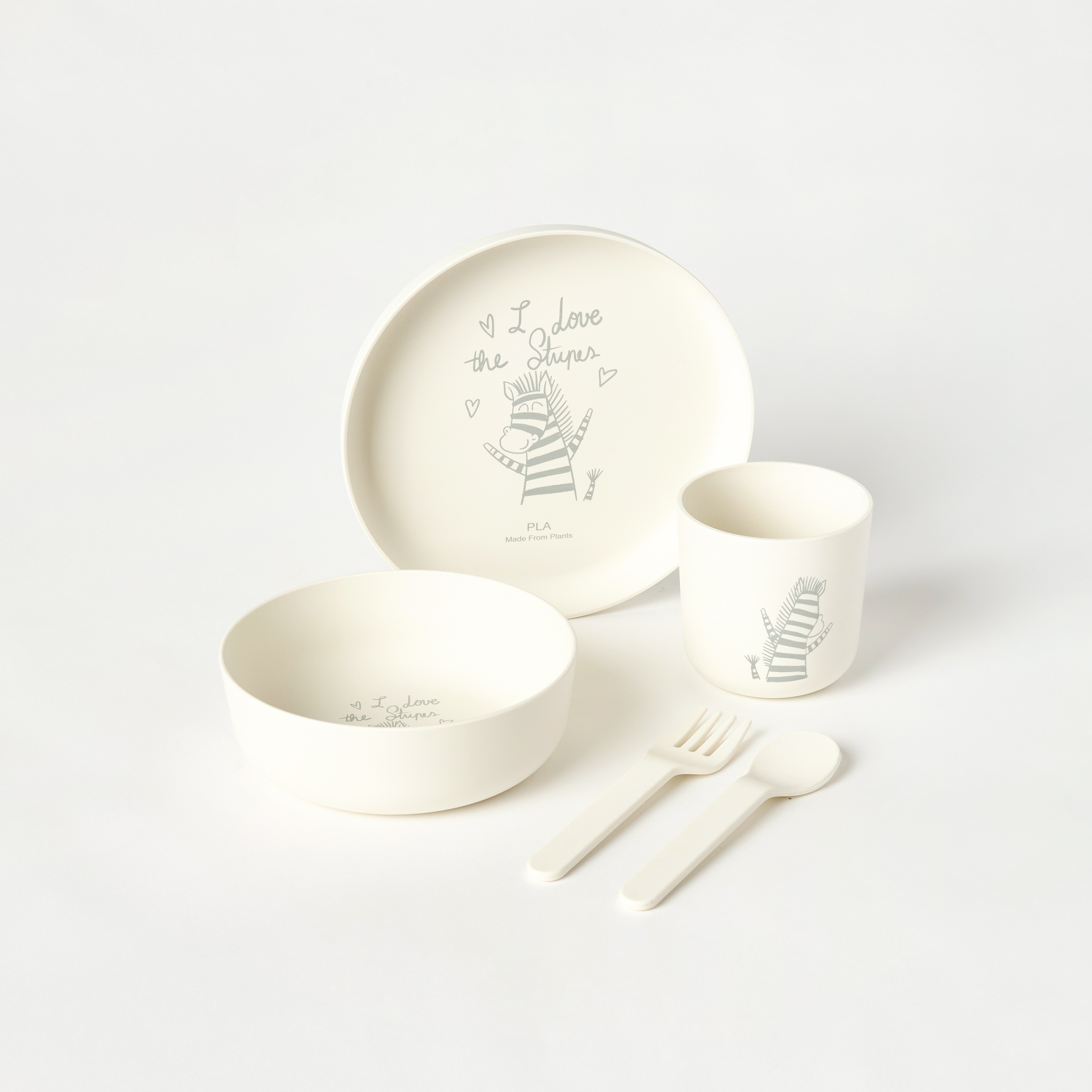 طقم عشاء 5 قطع بطبعات فيل من جيجلز-baby-feeding-mealtimeessentials-image-1