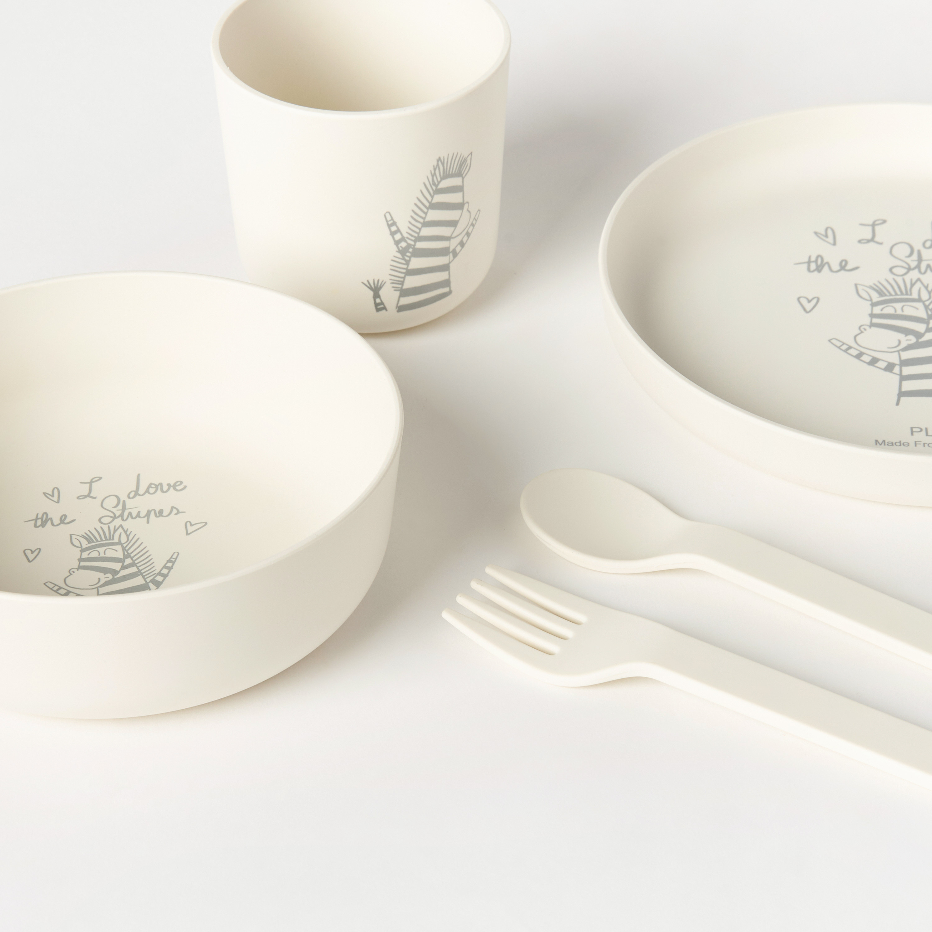 طقم عشاء 5 قطع بطبعات فيل من جيجلز-baby-feeding-mealtimeessentials-image-2