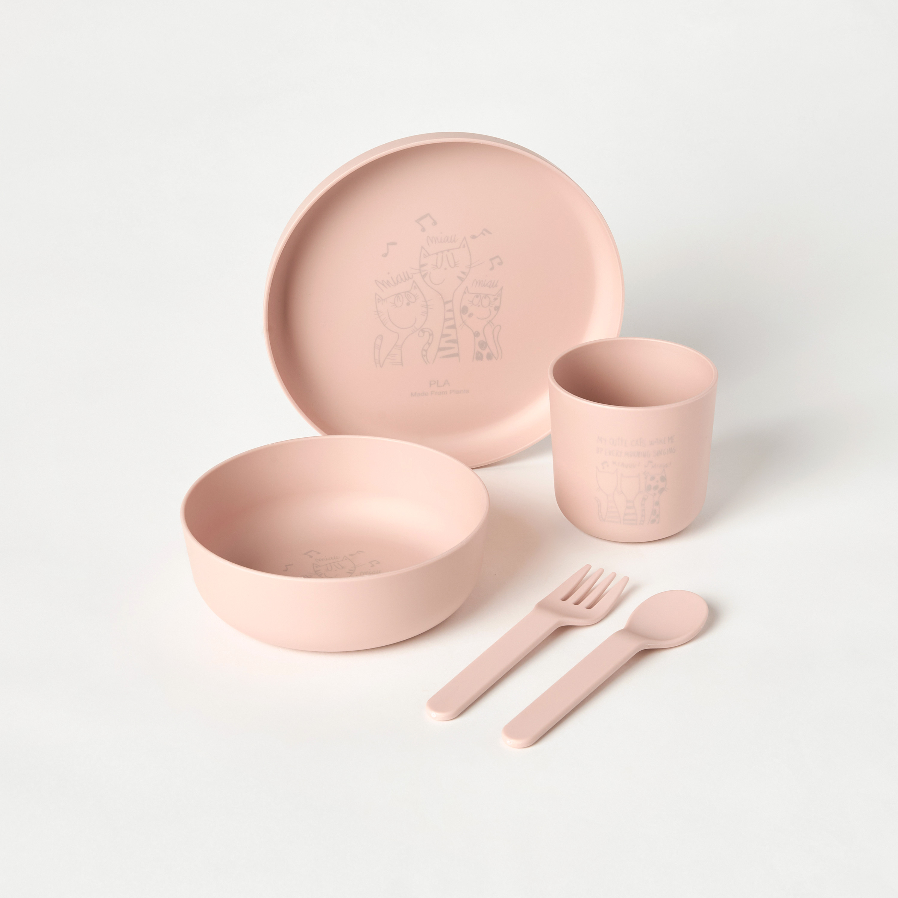 Giggles 5-Piece Elephant Print Dinner Set-baby-feeding-mealtimeessentials-image-1