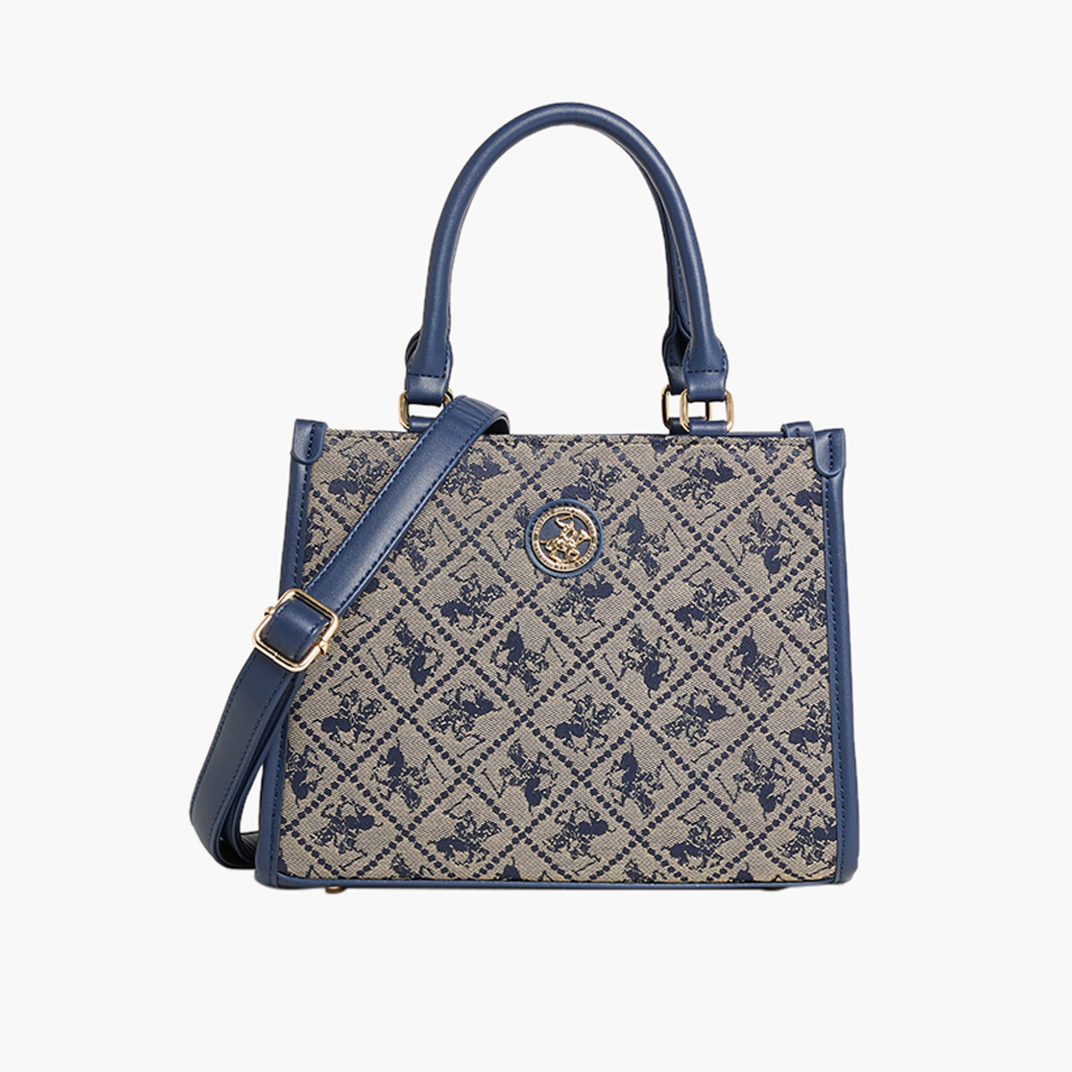 شنطة توتي بارزة الملمس بحزام قابل للفصل وسحاب إغلاق من بي إتش بي سي-women-bagsandwallets-handbags-image-1