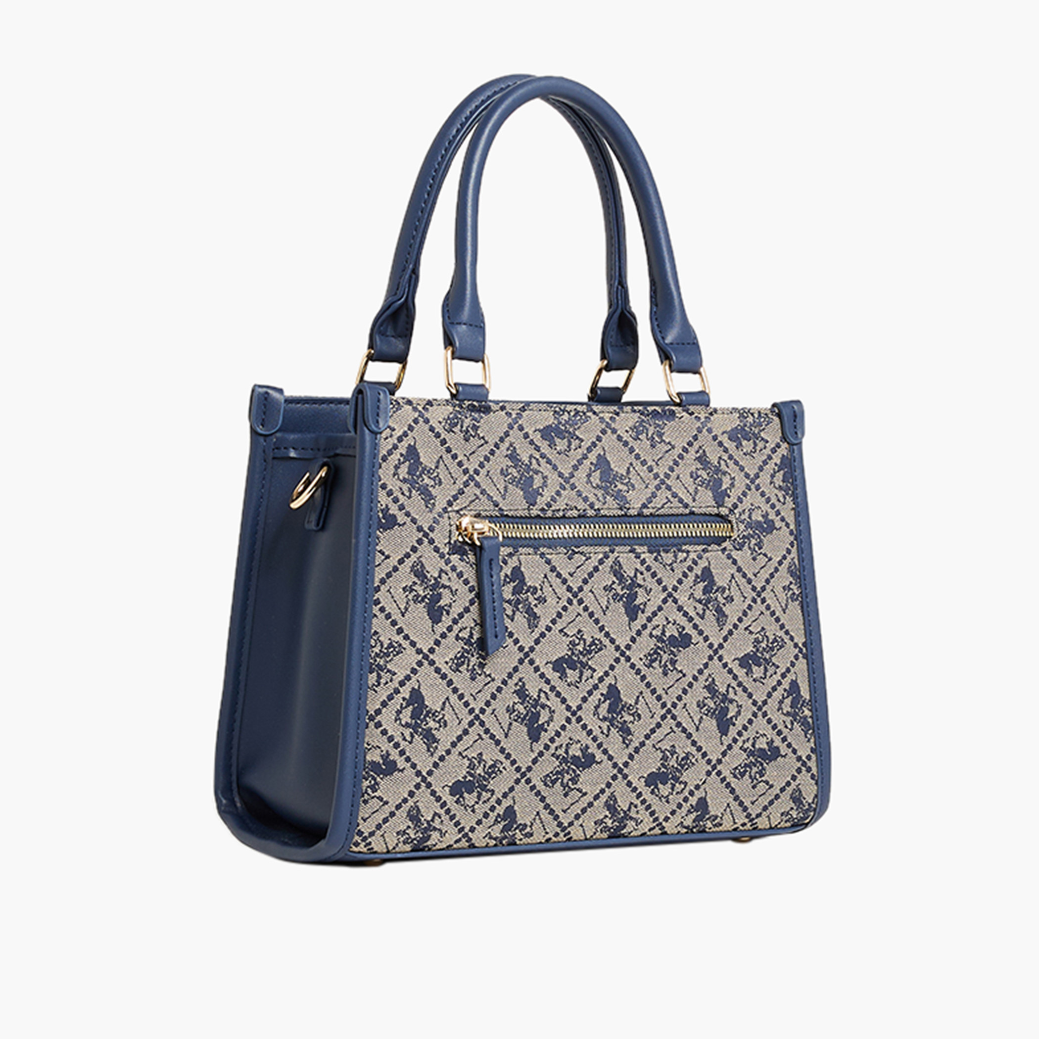 شنطة توتي بارزة الملمس بحزام قابل للفصل وسحاب إغلاق من بي إتش بي سي-women-bagsandwallets-handbags-image-2