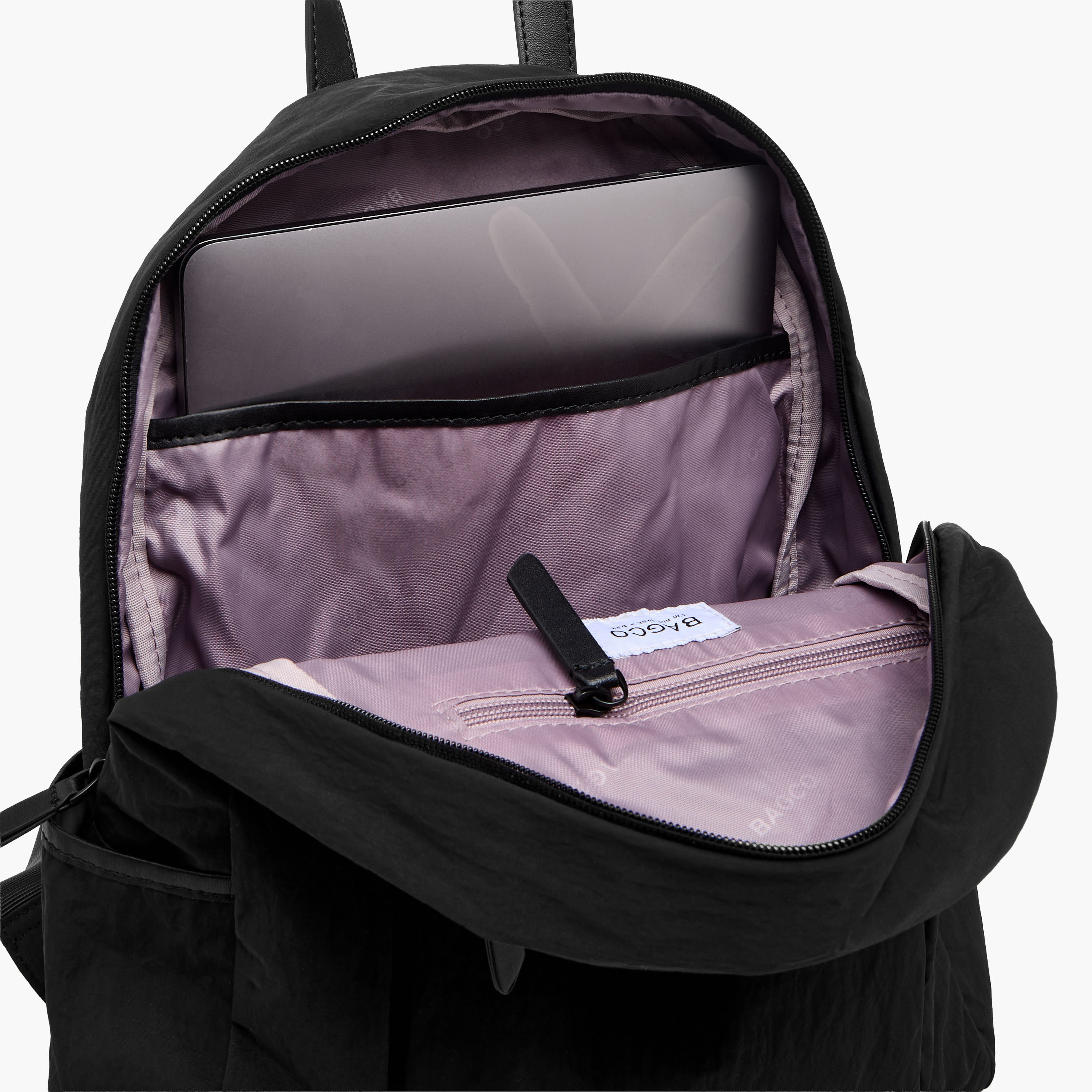 Buy Bagco Solid Backpack with Adjustable Straps and Zip Closure ...