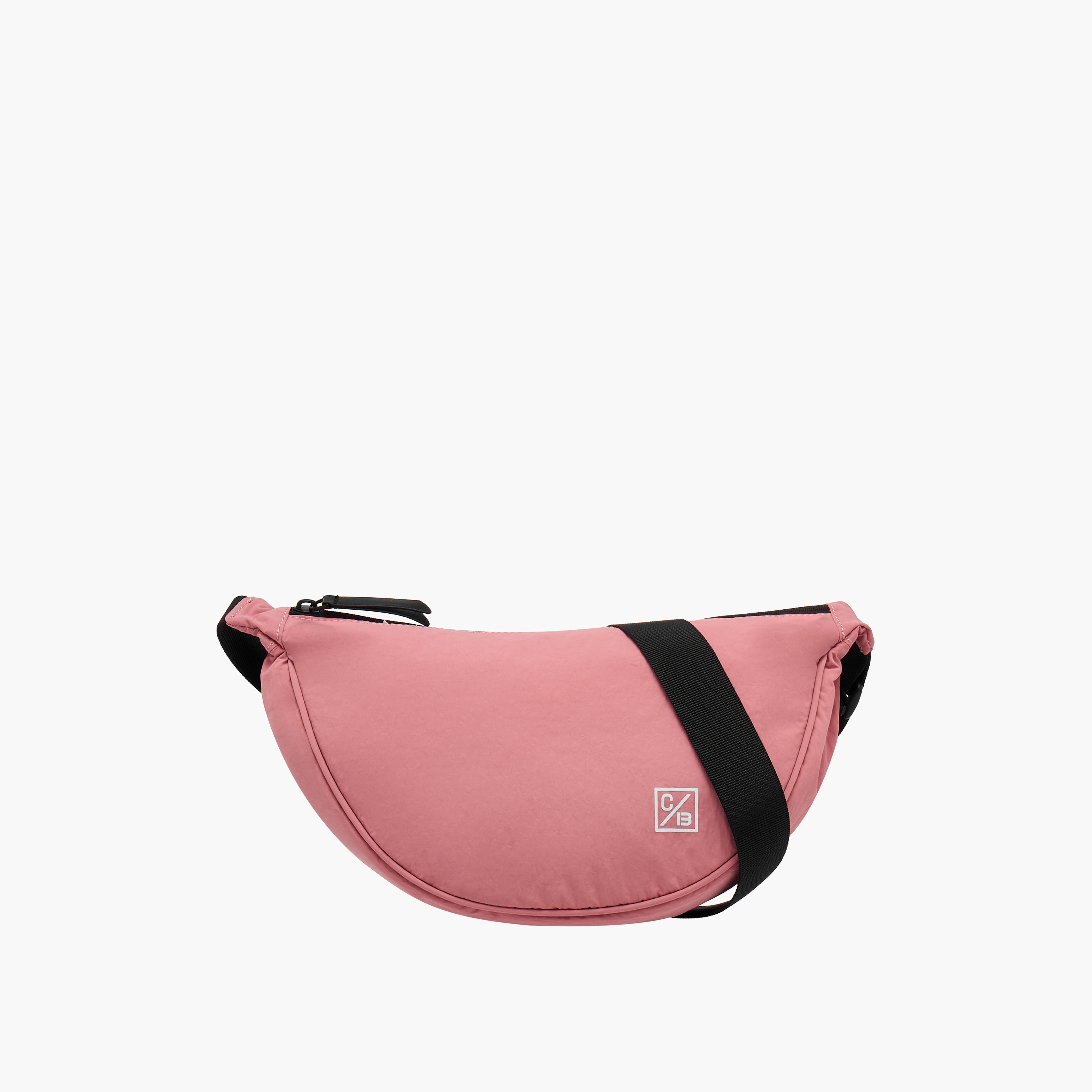 Shop Bagco Solid Shoulder Bag with Adjustable Strap and Zip Closure ...
