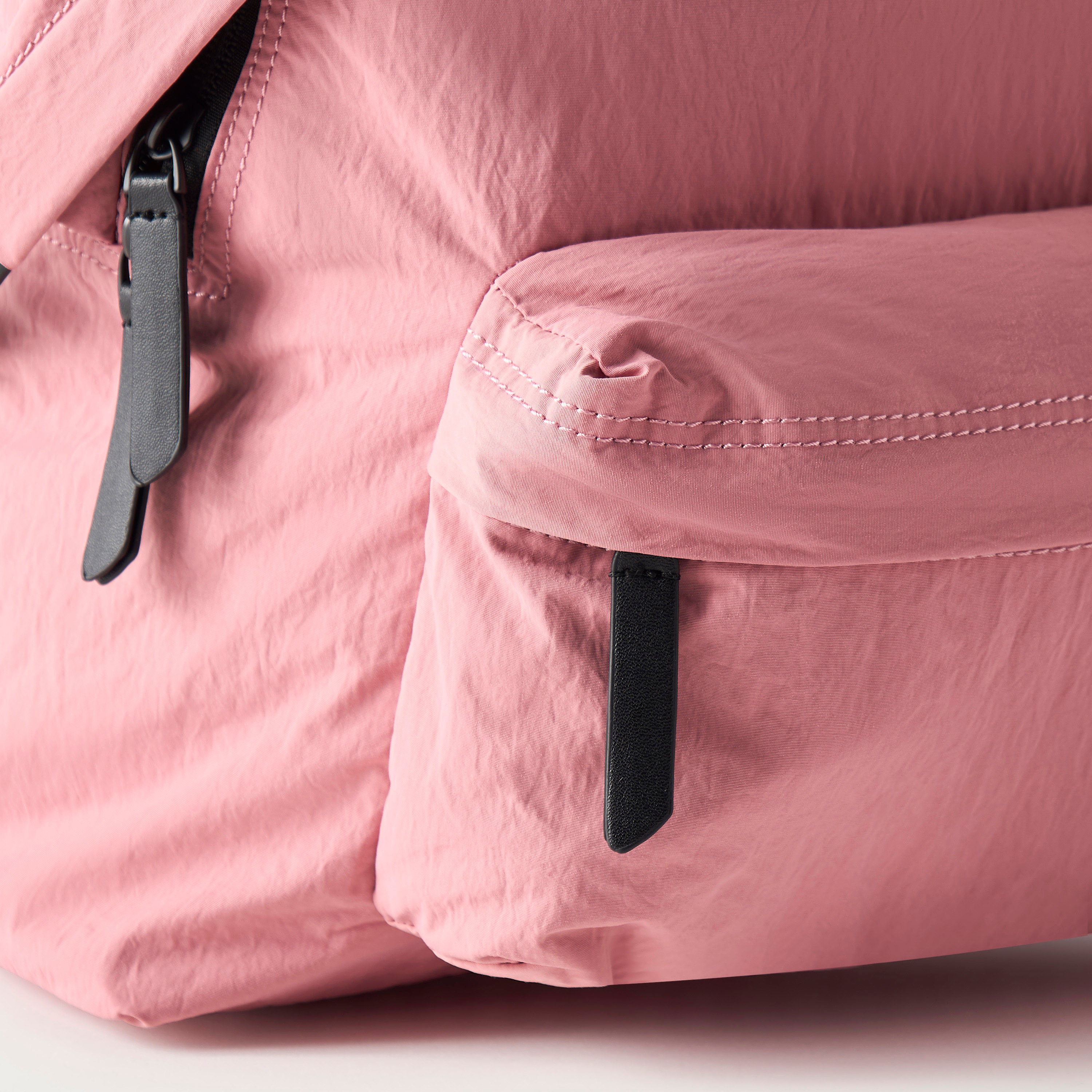 Bagco Solid Backpack with Adjustable Straps and Zip Closure - 38x13x40 cms-women-bagsandwallets-backpacks-image-4